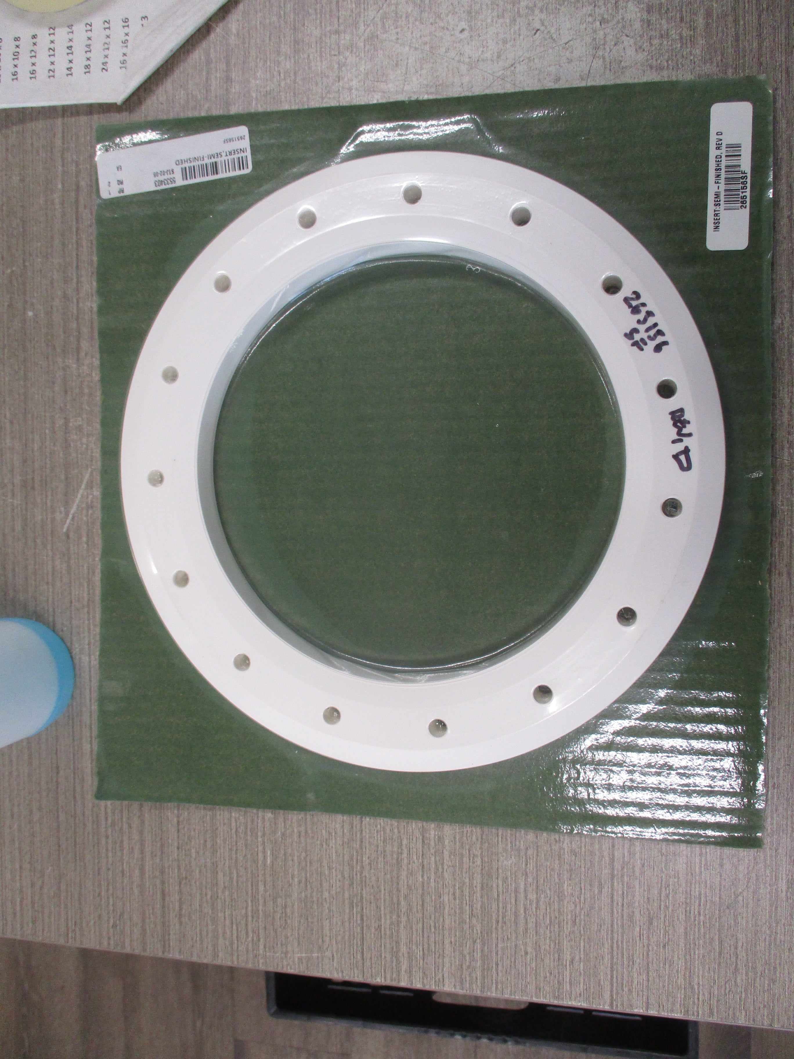 Misc. Brand Semi-Finished Vacuum Seal 265156SF Rev. D New Surplus