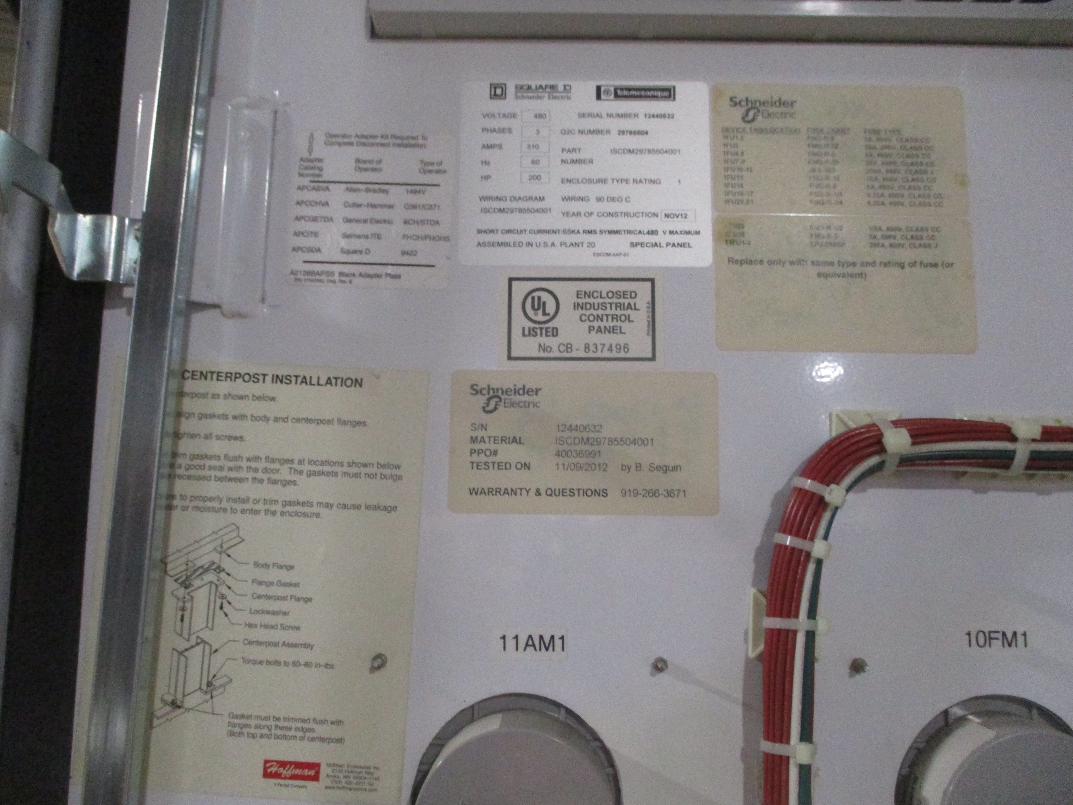Square D / Schneider Electric Altivar 61 AC Drive With Breaker Disconnect