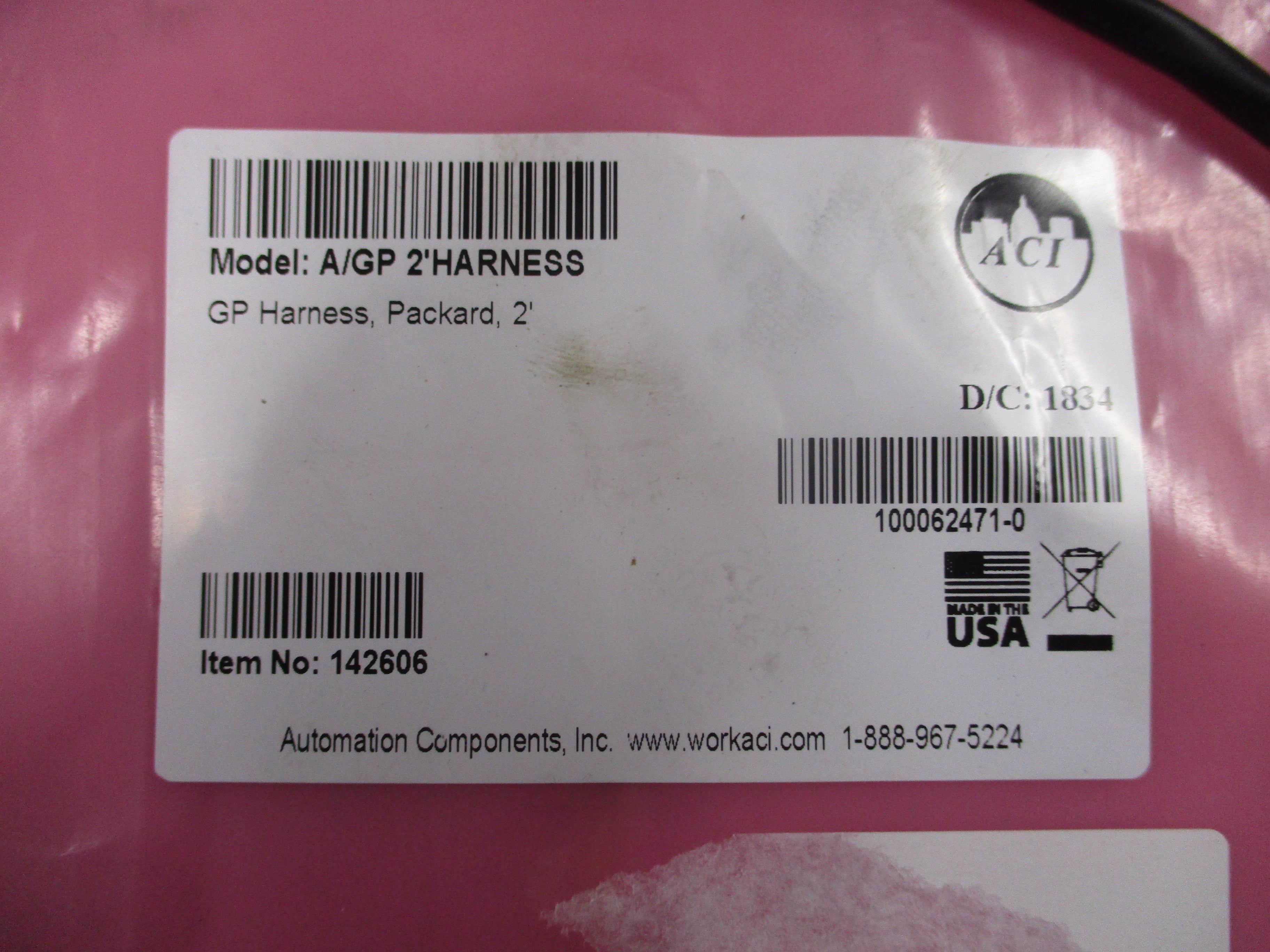 Automation Components, Inc. 142606 *No Box* New Surplus