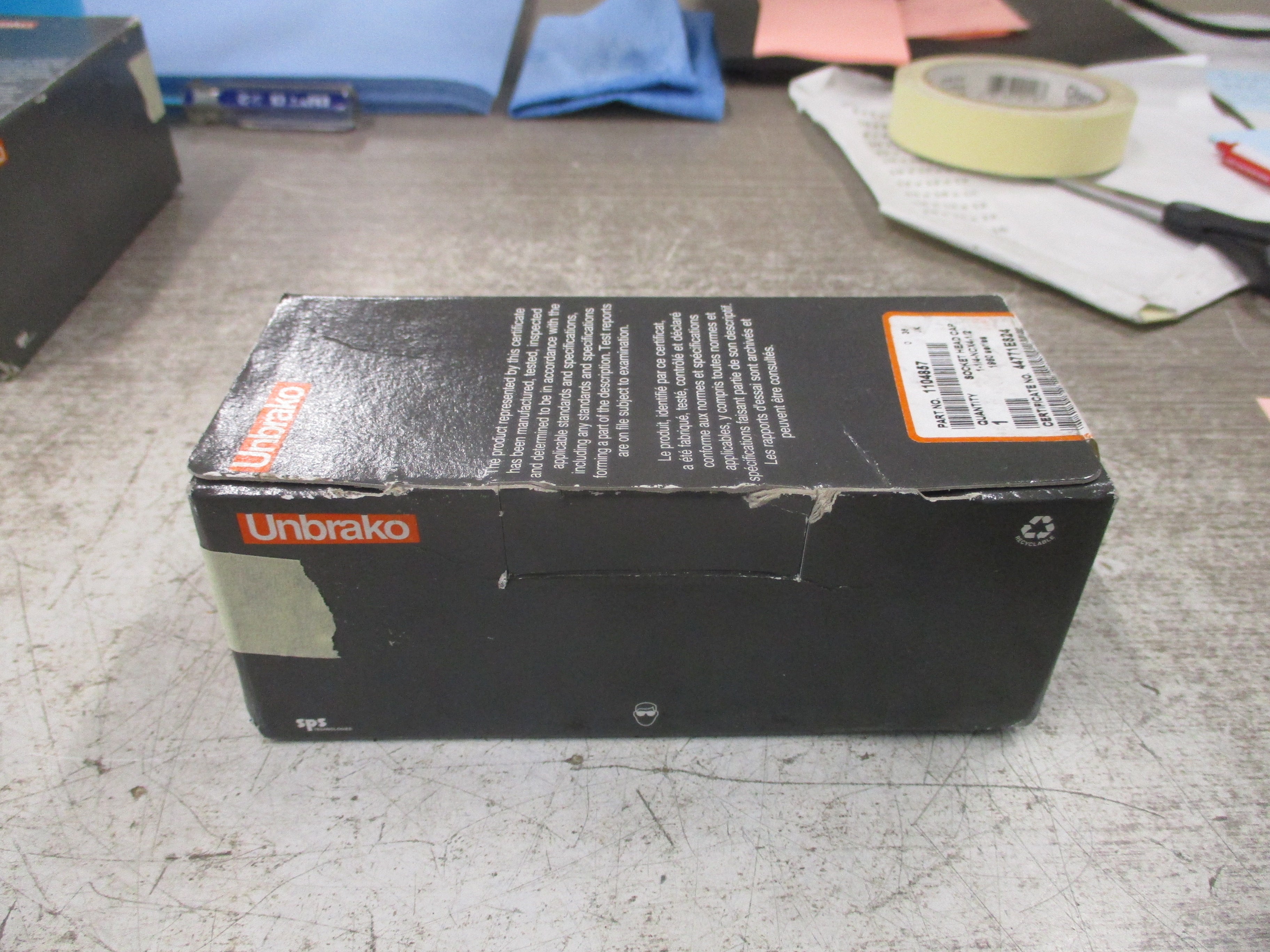 Unbrako 1960 Series Socket Head Cap 1104857 1-1/4-NCX4-1/2 New Surplus