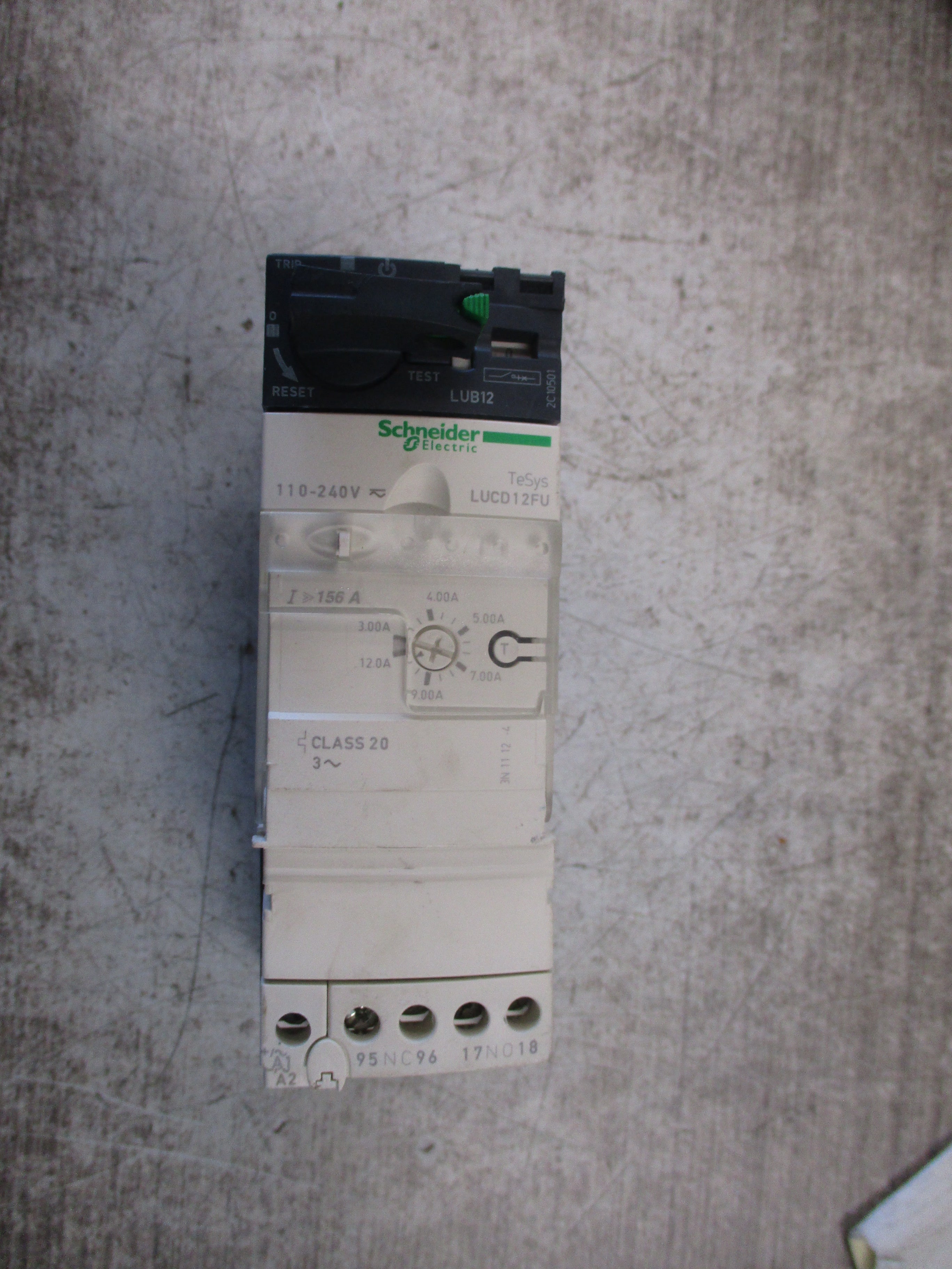 Schneider Electric Manual Motor Protector LUCD12FU 110-240V Coil Trip: 3-12A
