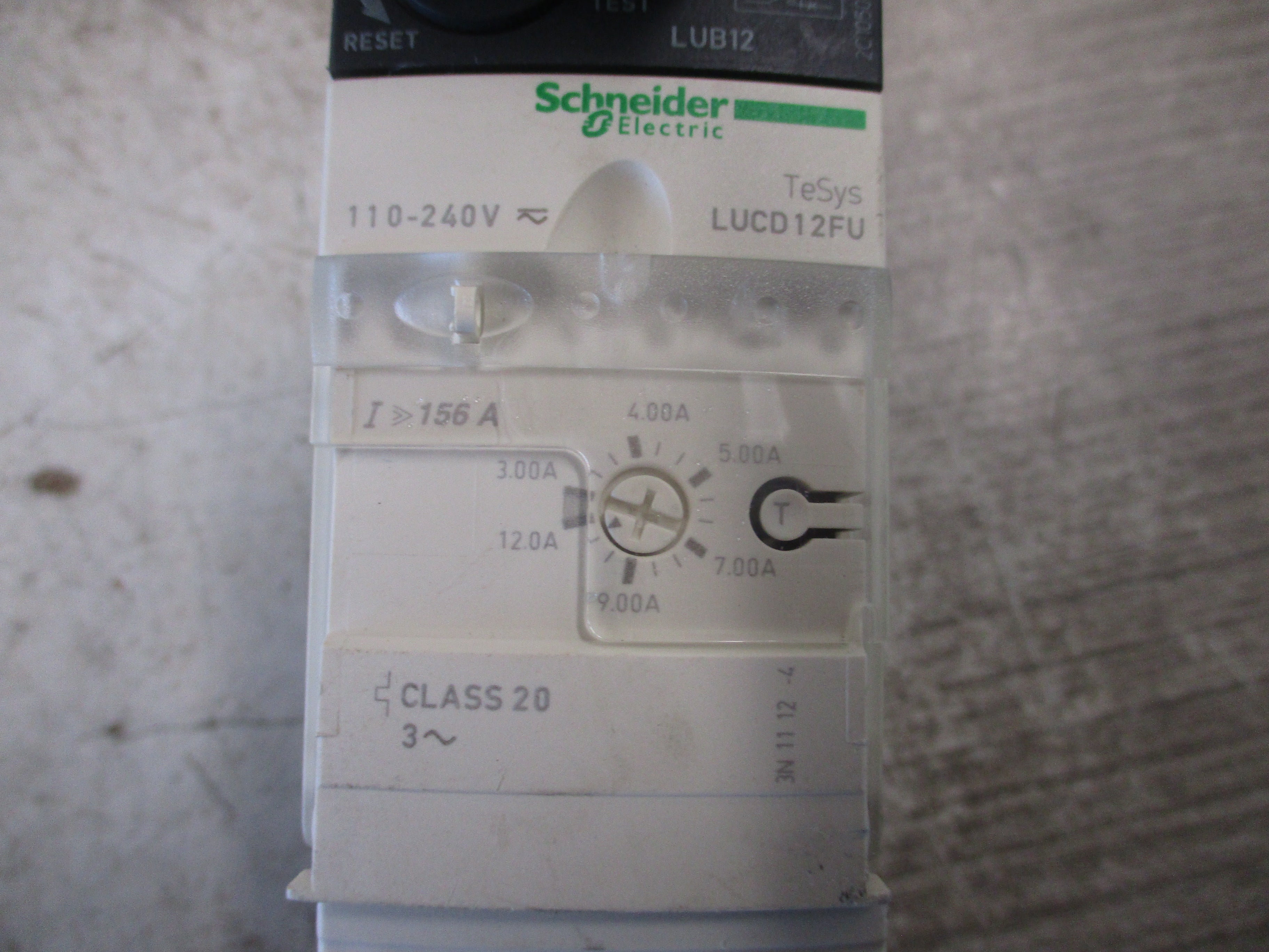 Schneider Electric Manual Motor Protector LUCD12FU 110-240V Coil Trip: 3-12A
