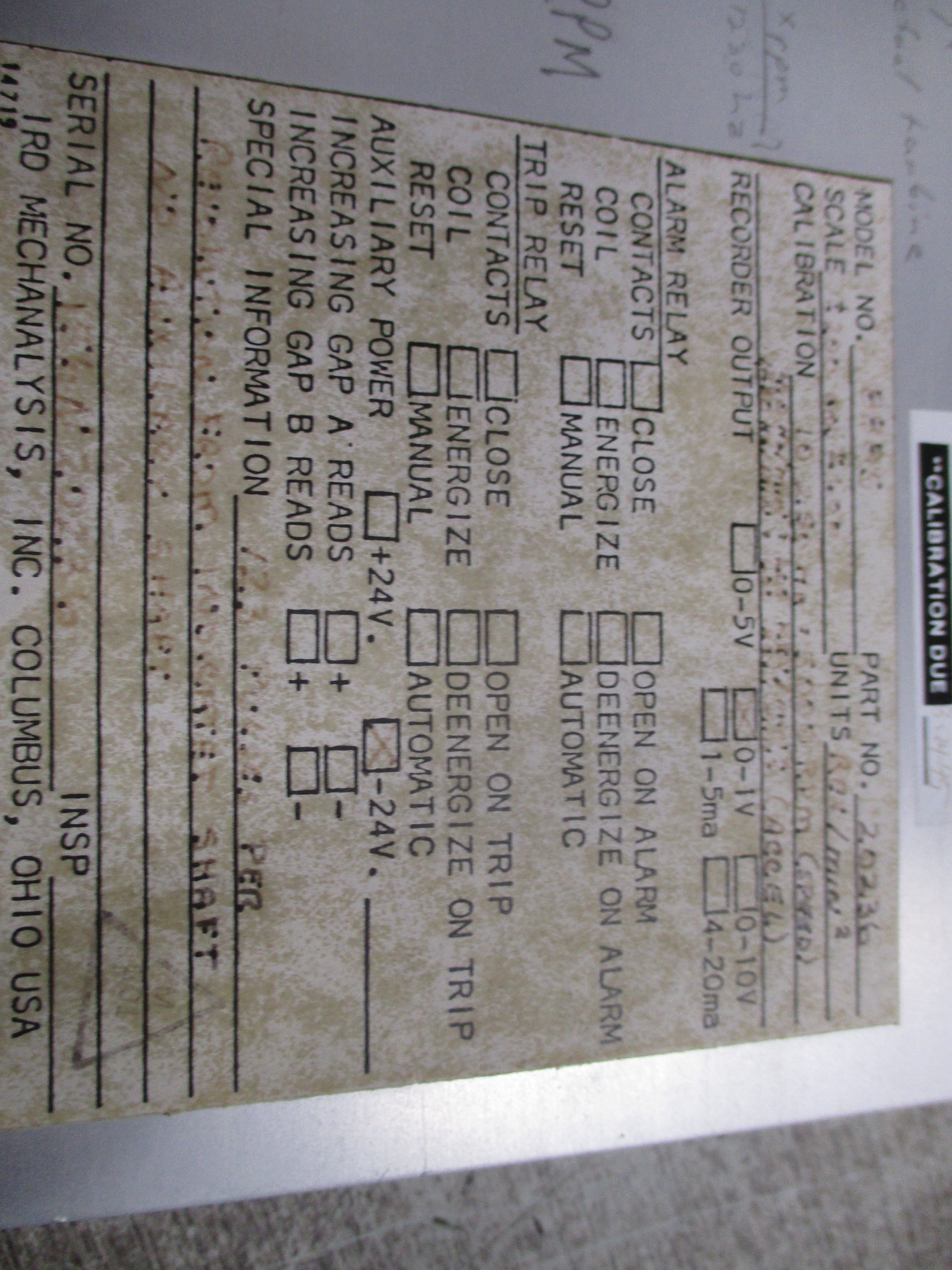 IRD Mechanalysis 8885 Module 20236 Used