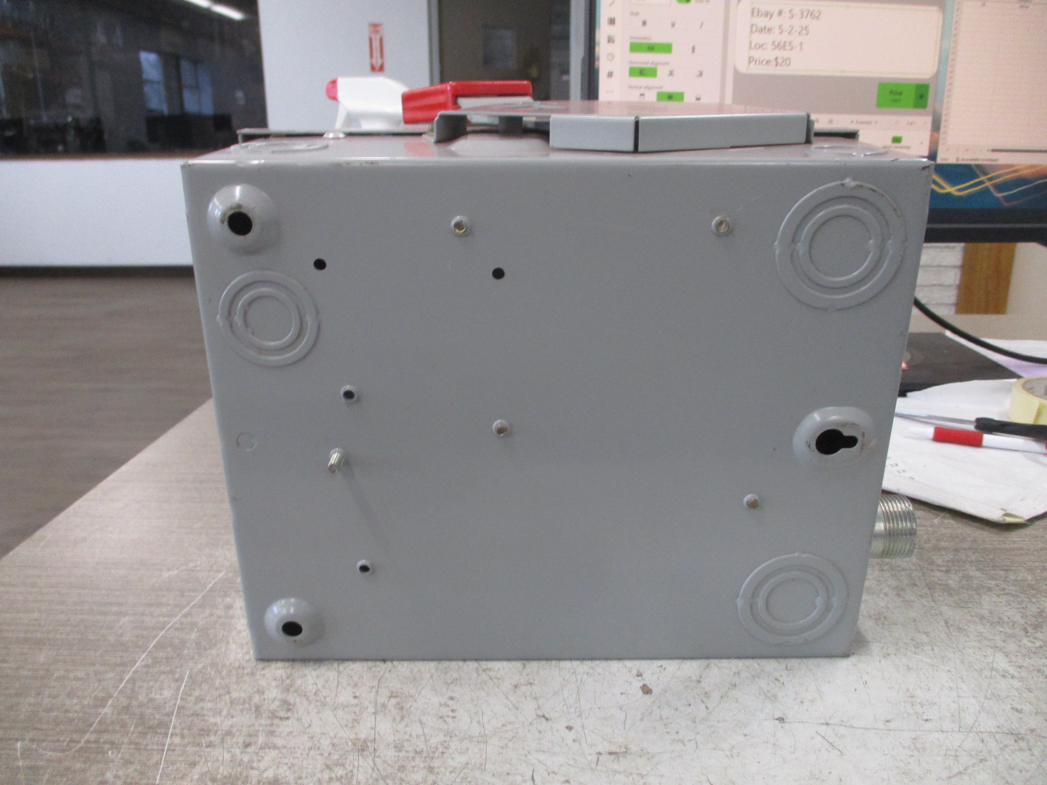 GE Non-Fusible Safety Switch THN3361 Mod. 10 30A 600V Used