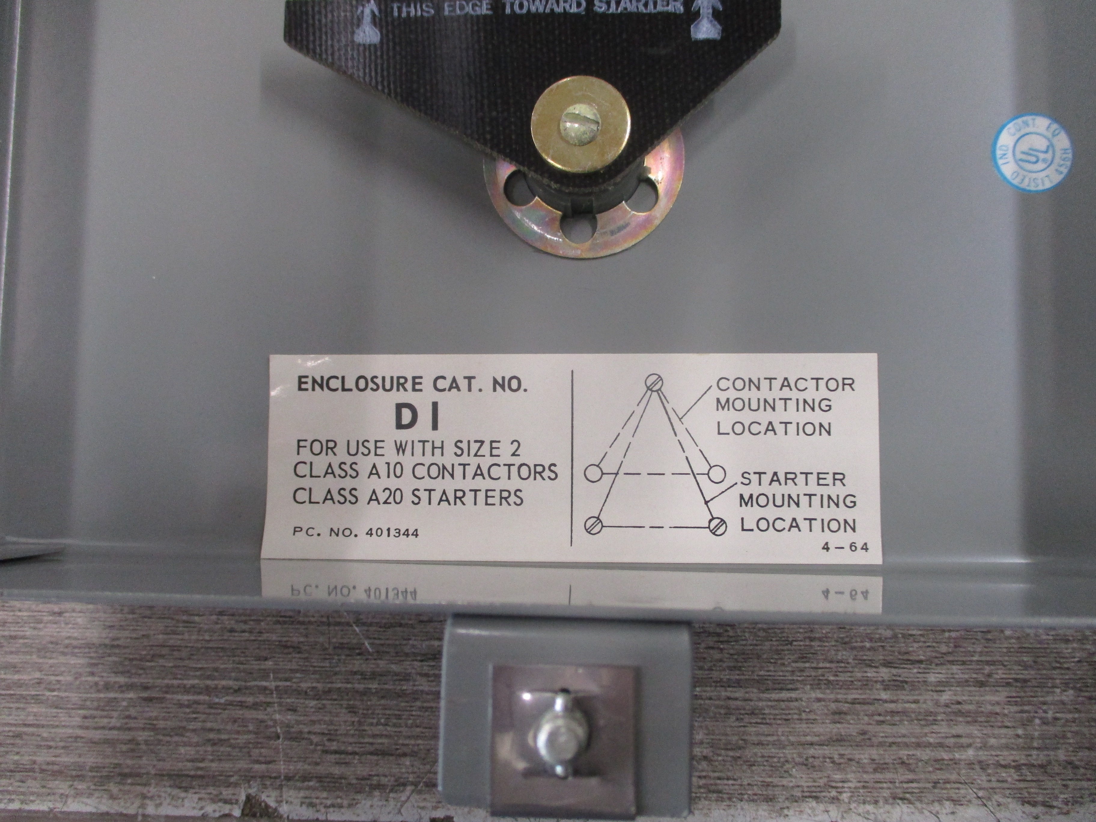 Gould ITE Motor Control Enclosure D1 Nema 1 For Size 2 *Box Shelf Wear*