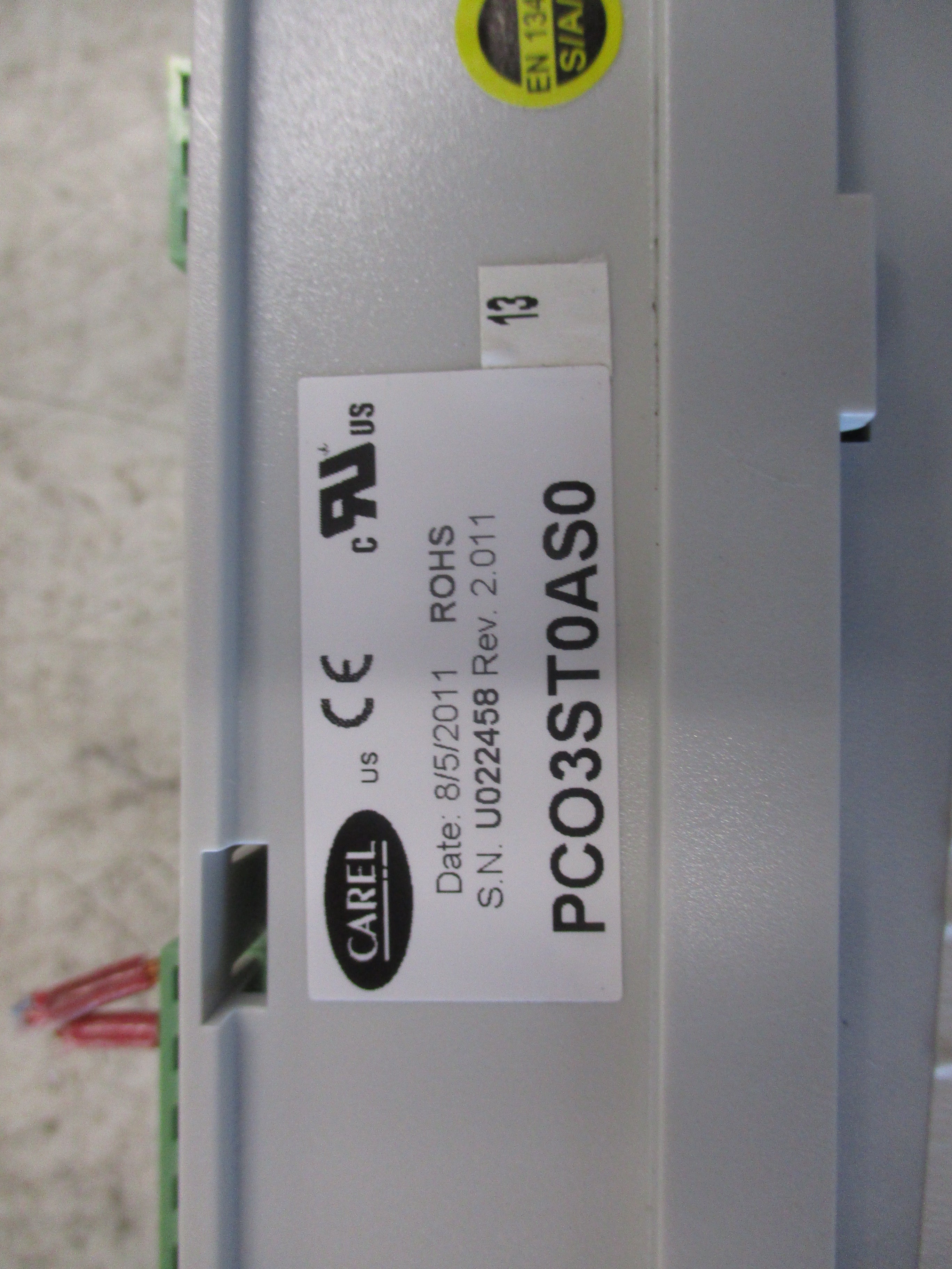 Carel Stulz E² Microprocessor Controller PCO3ST0AS0 Rev. 2.011 Used