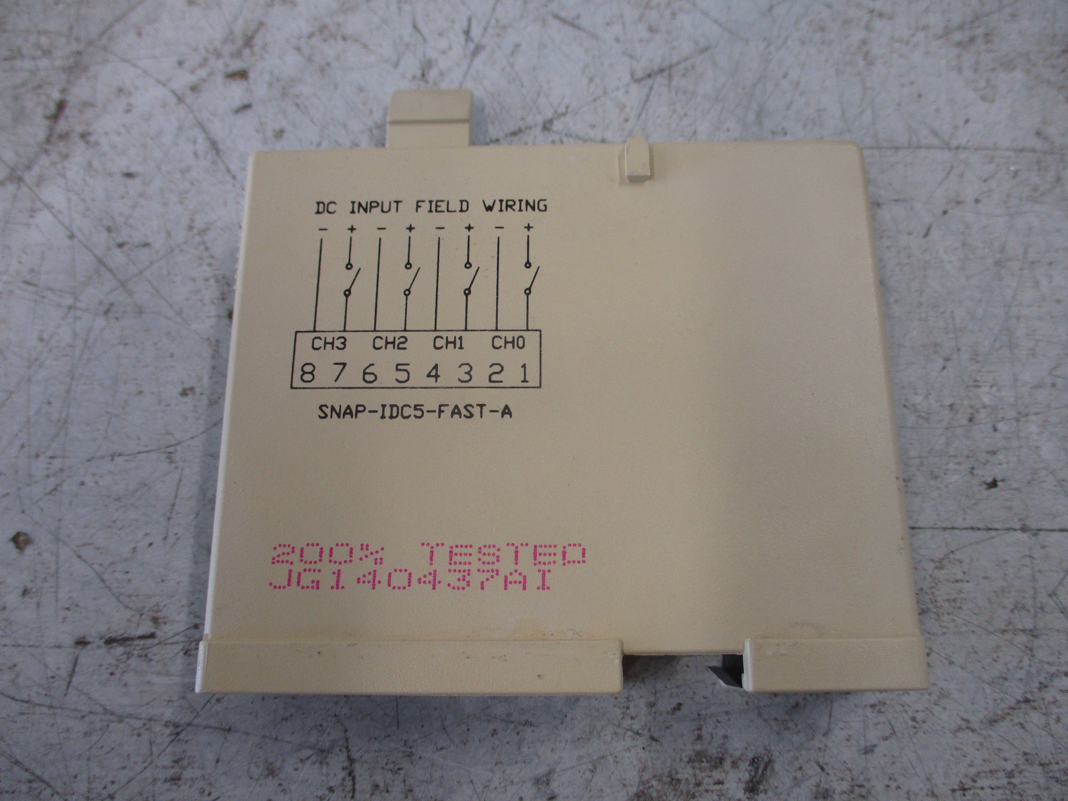 Opto 22 Snap I/O High Speed DC Input Module SNAP-IDC5-FAST-A 18-32VDC 4-Ch Used