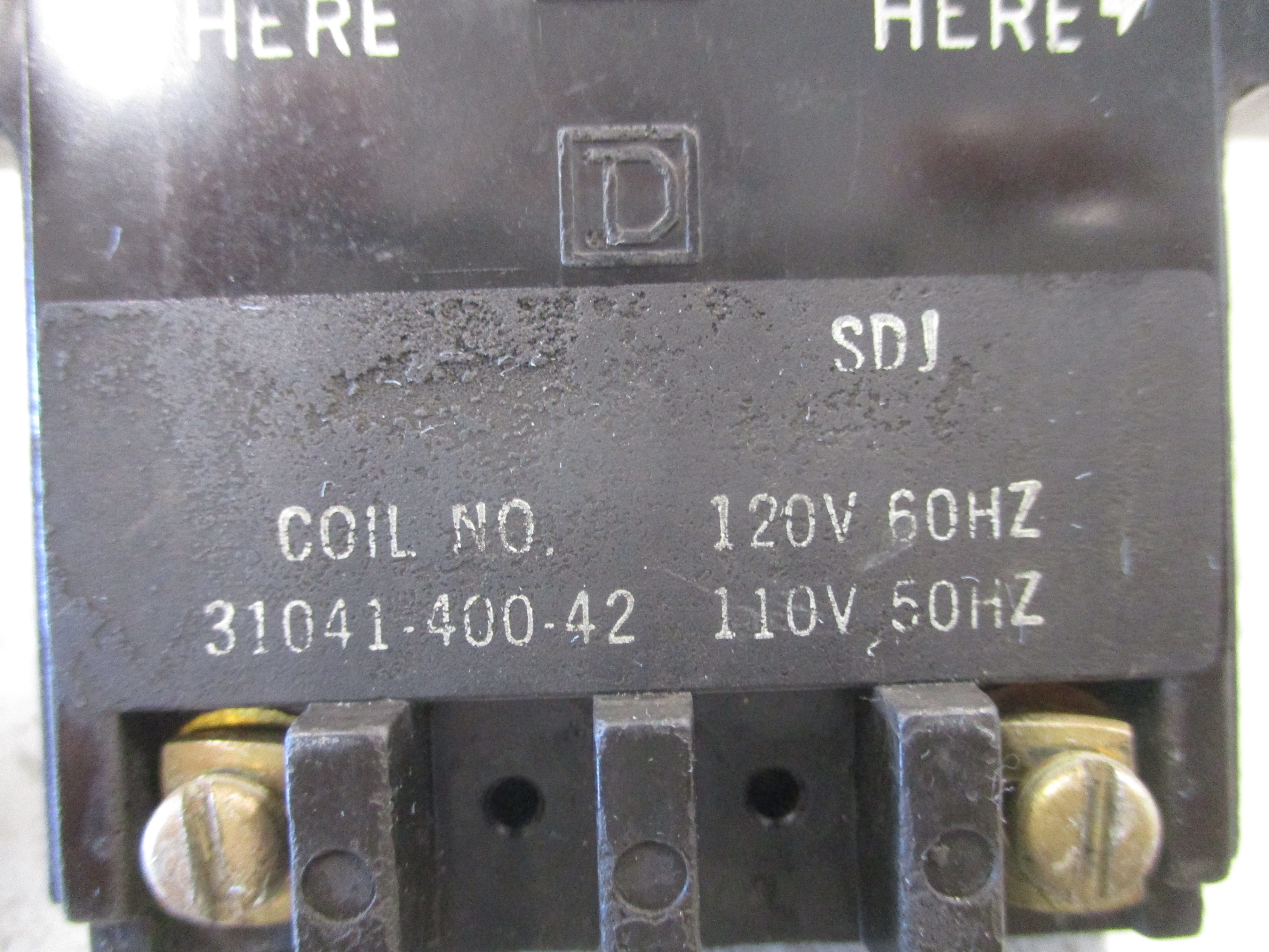 Square D Magnetic Coil 31041-400-42 120V@60Hz 110V@50Hz *Lot of 2* Used