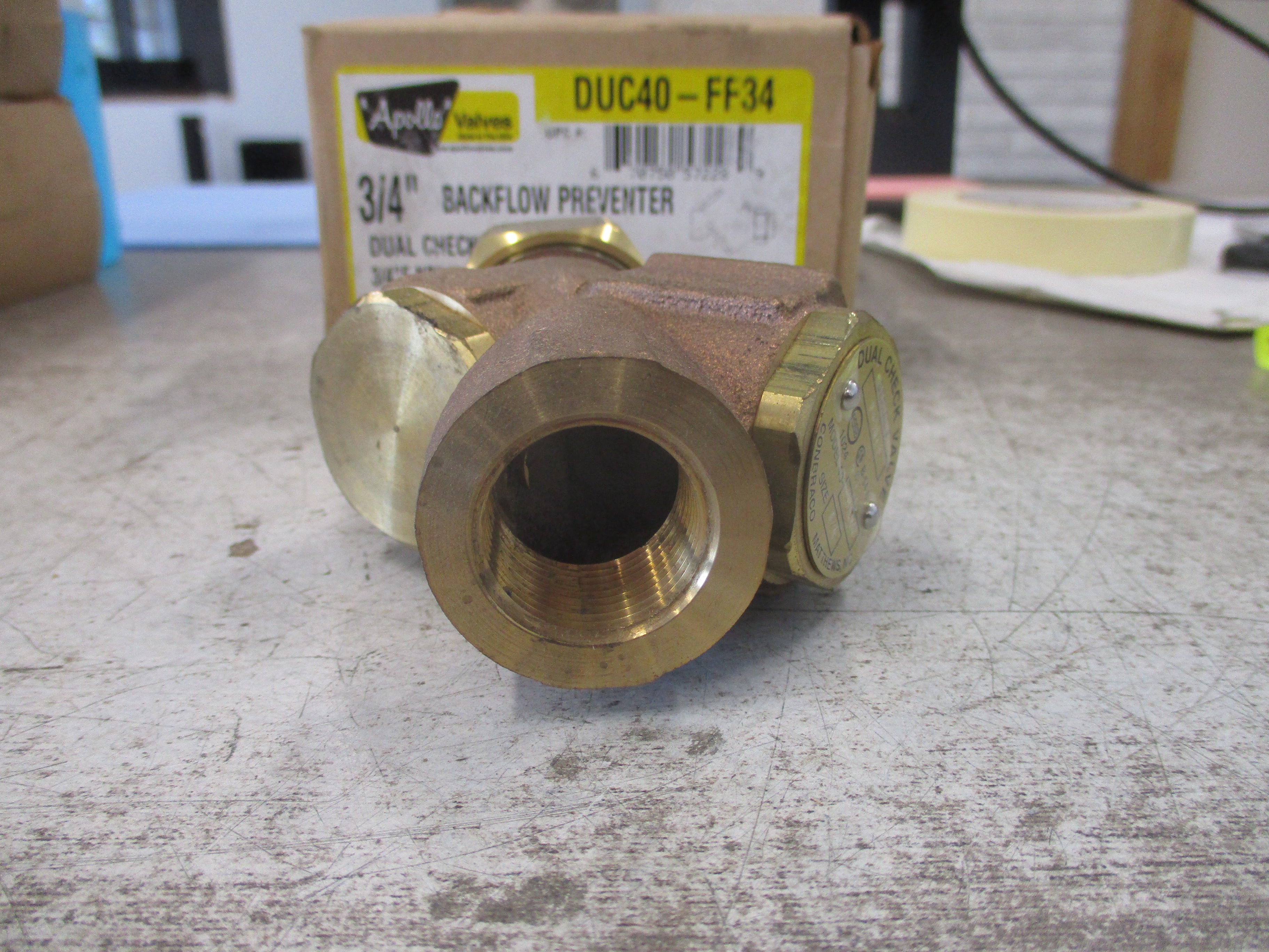 Apollo Backflow Preventer Dual Check Valve DUC40-FF34 3/4" New Surplus