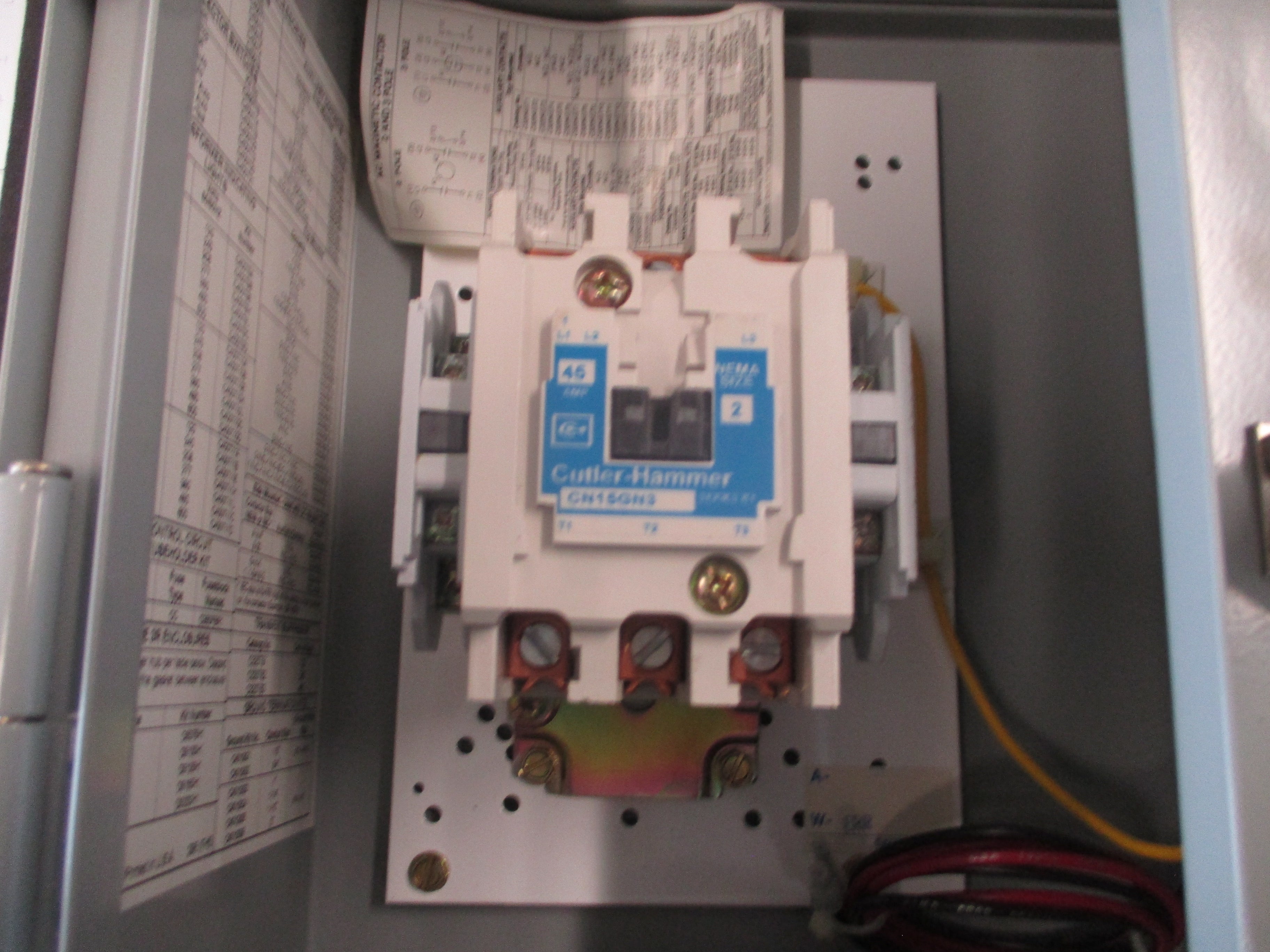 Eaton/Cutler-Hammer Enclosed Size 2 Contactor ENC0121A3A Ser. A1 Mods: A29S3