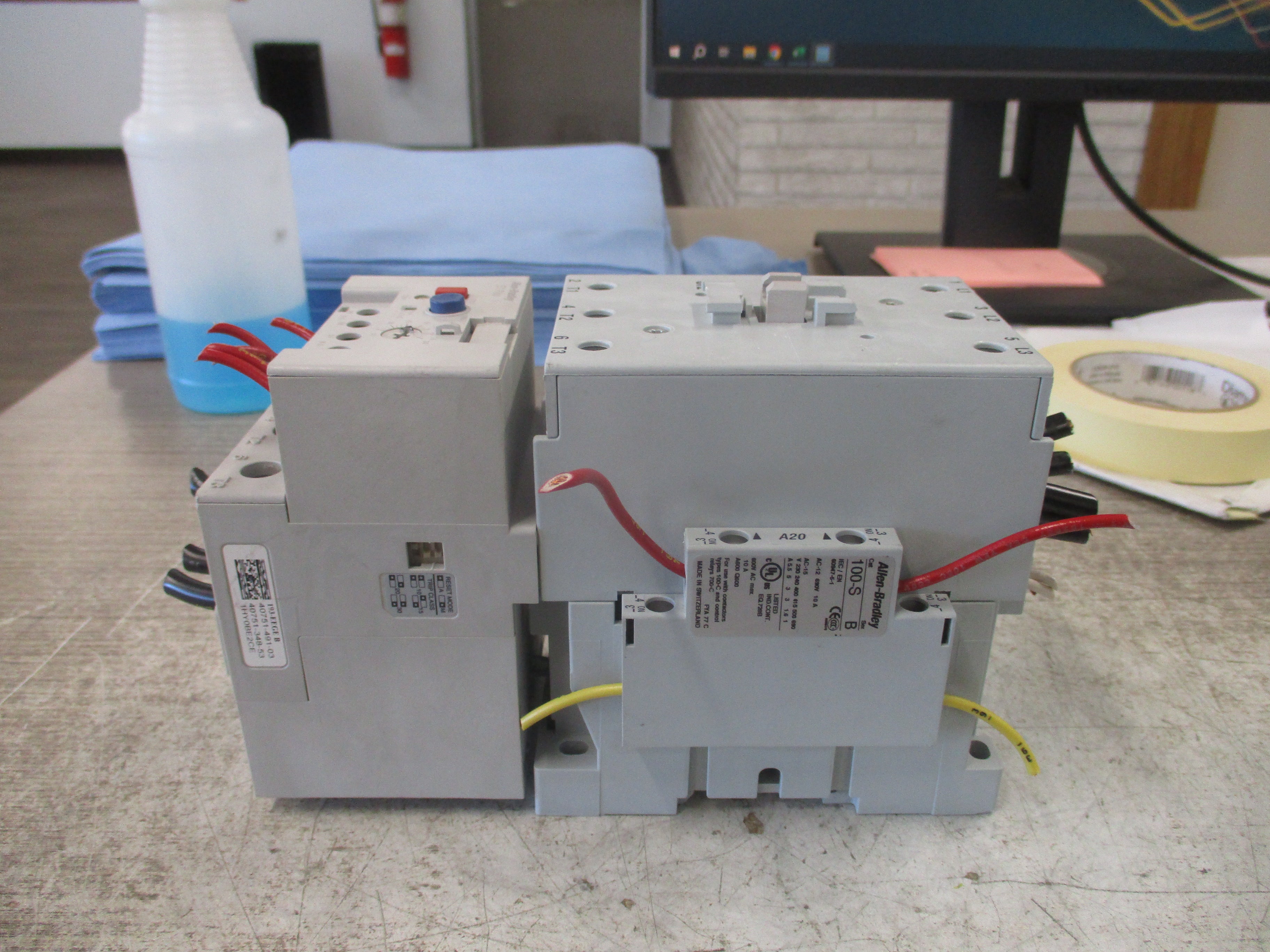 Allen-Bradley Starter 100-C72*00/193-EEGE 120V Coil Trip: 18-90A (1) Aux Contact