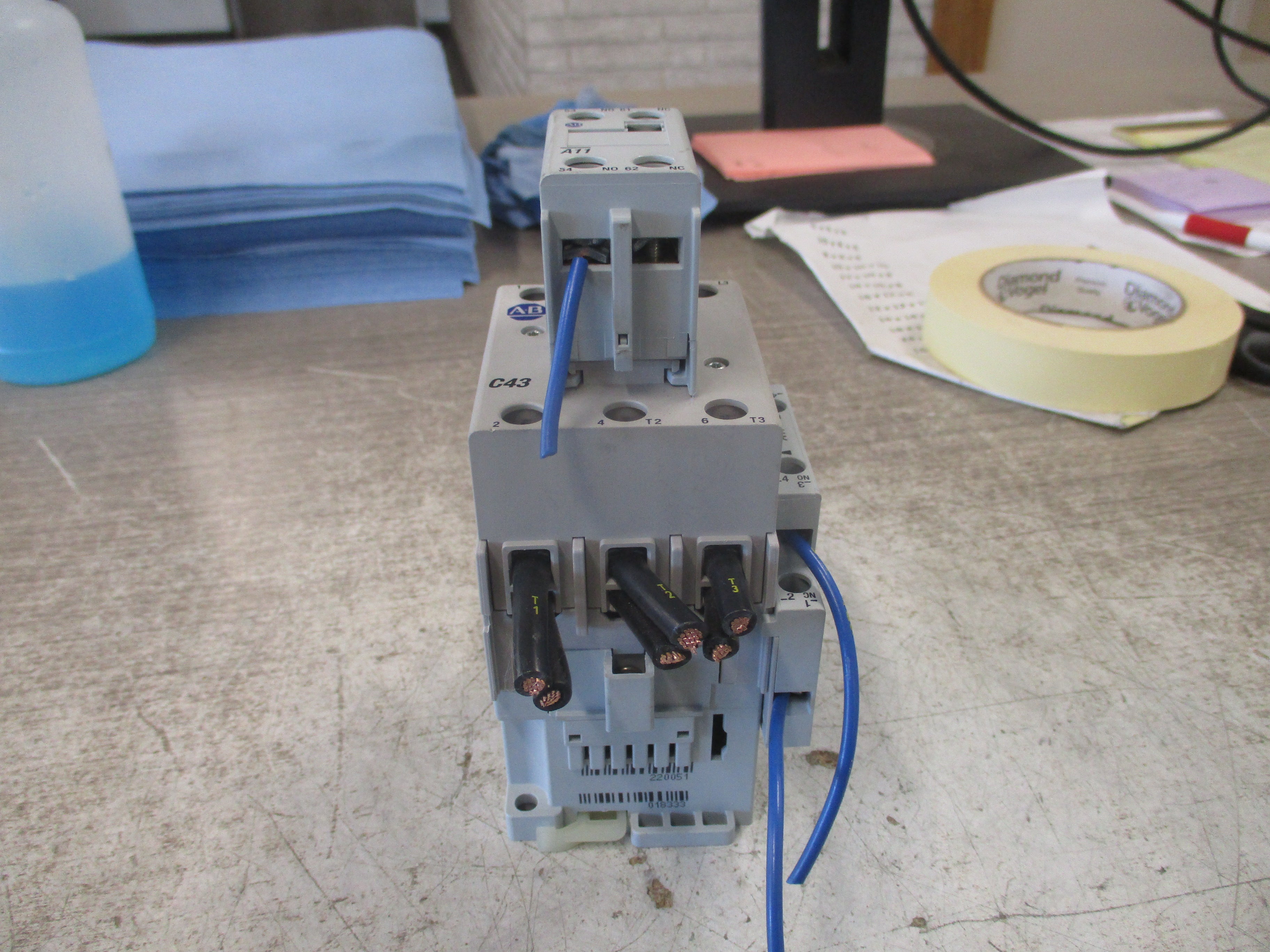 Allen-Bradley Contactor 100-C43*00 Ser. A 120V Coil 75A 600V
