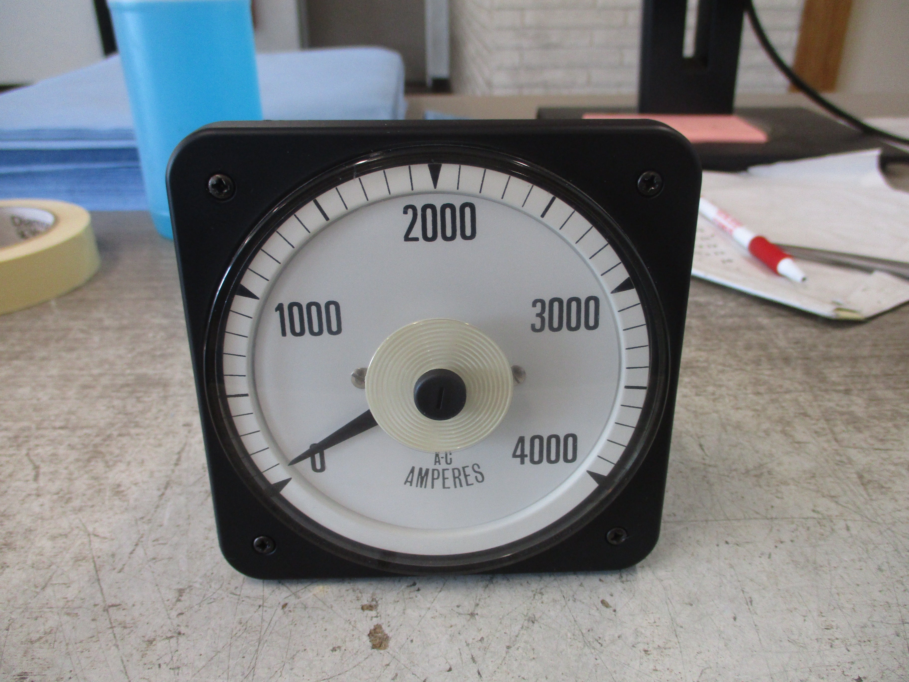 Crompton AC Ammeter 077-05FA-LSUE-C6-SN Range: 0-4000A Used