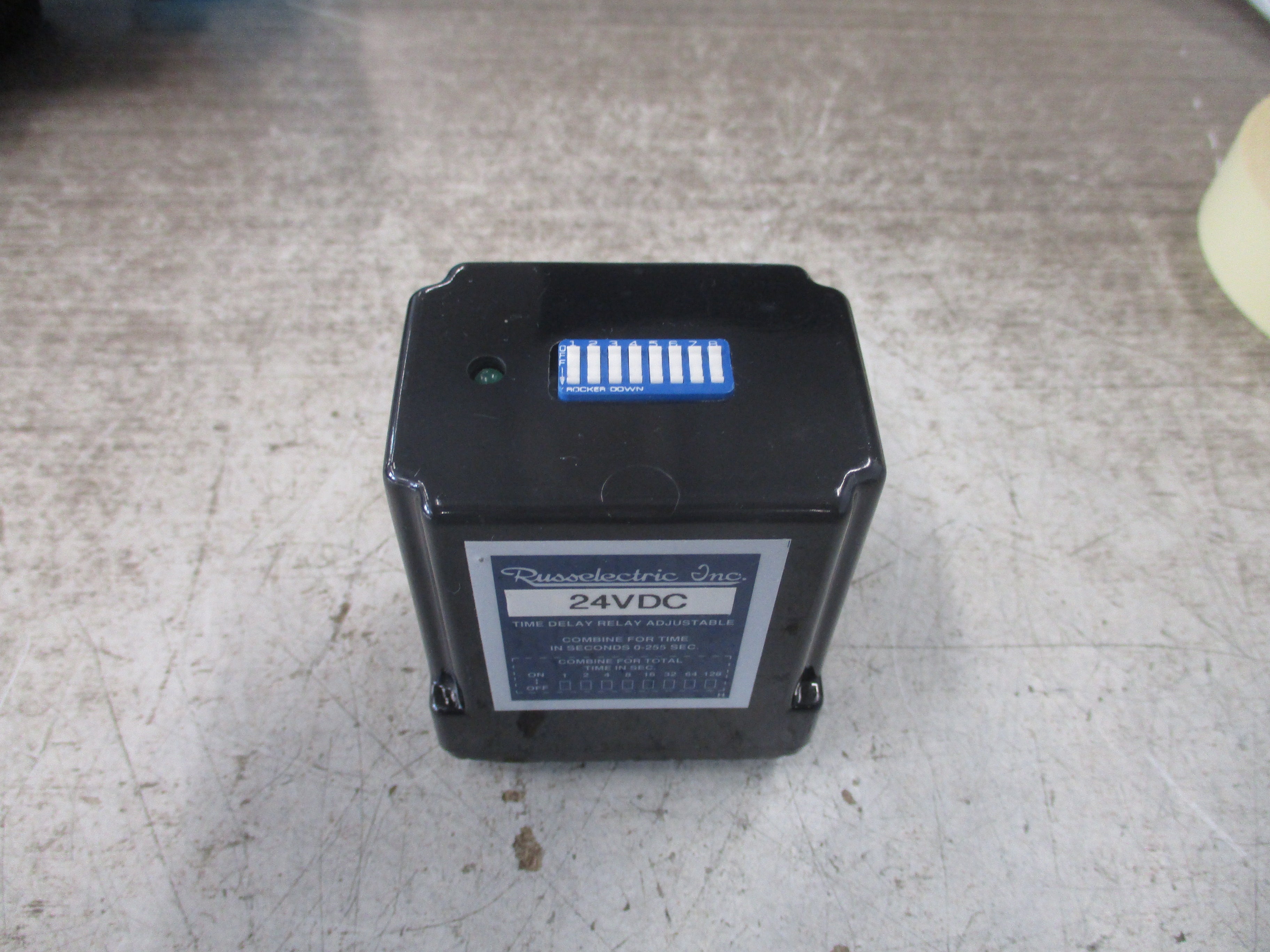 Russelectric Time Delay Relay 24VDC Range: 0-255 Sec. Used