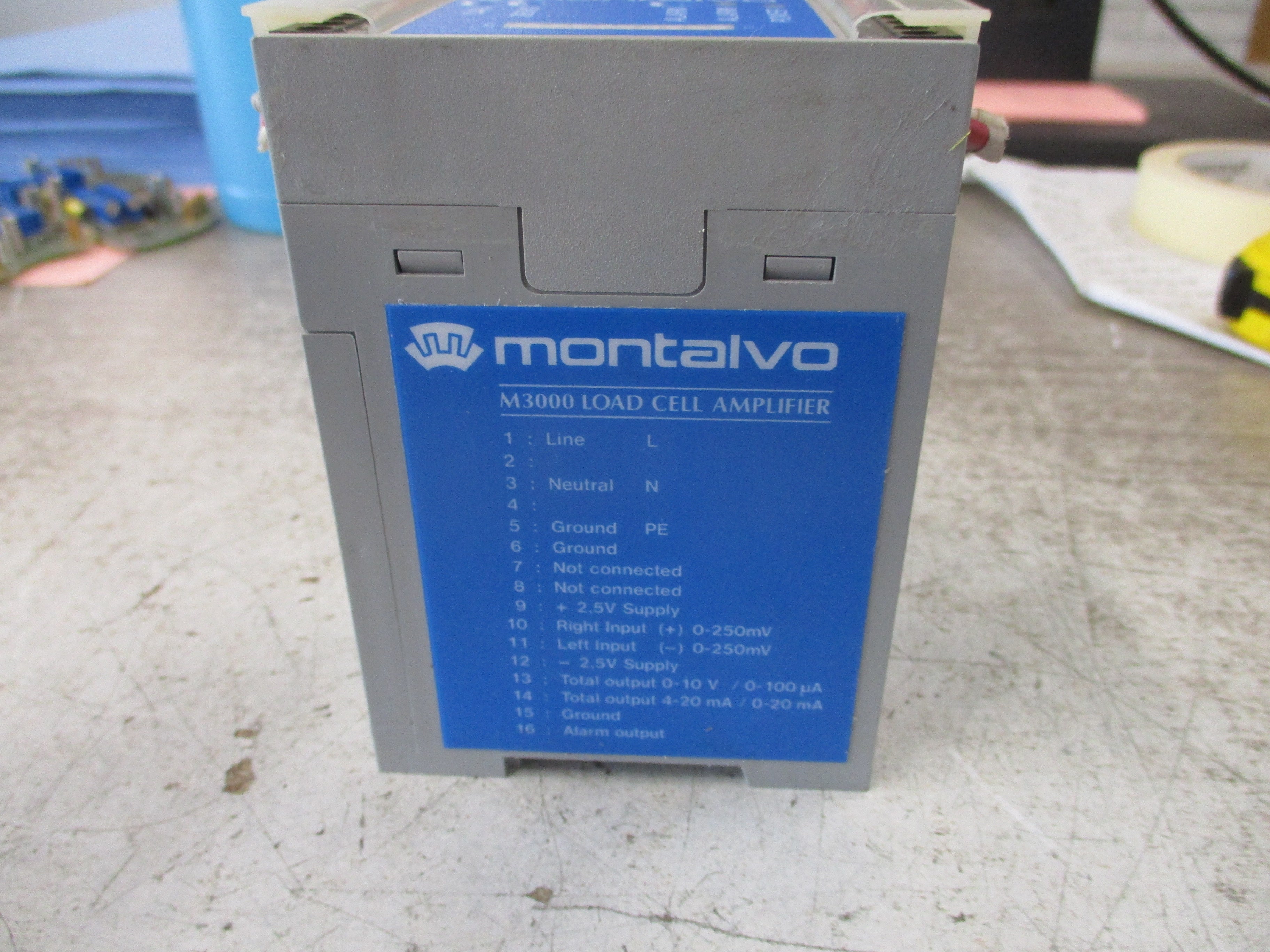 Montalvo M3000-ce Load Cell Amplifier Control 11506051 115/230VAC 32mA Used