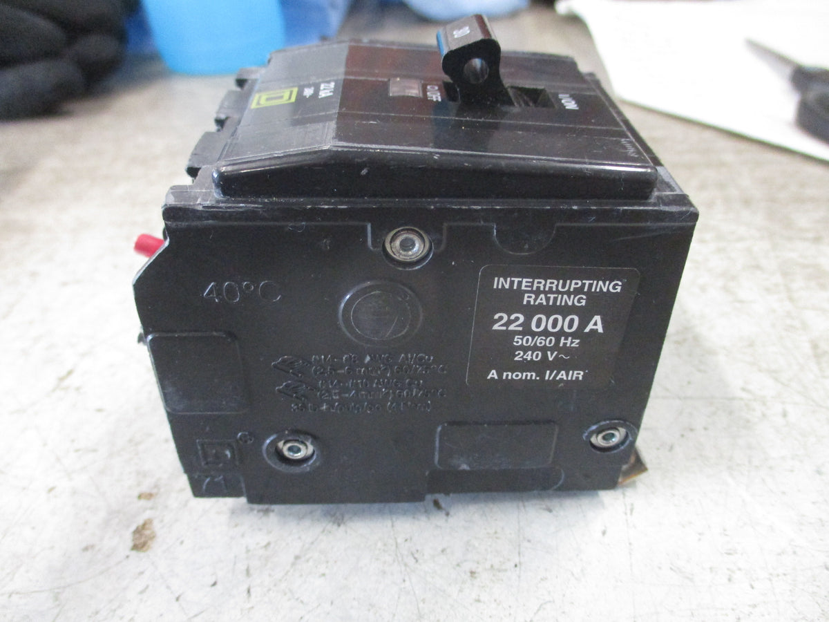 Square D Bolt-On Circuit Breaker QOB330VH 30A 240V 3P 22kA *(1) Screw* Used