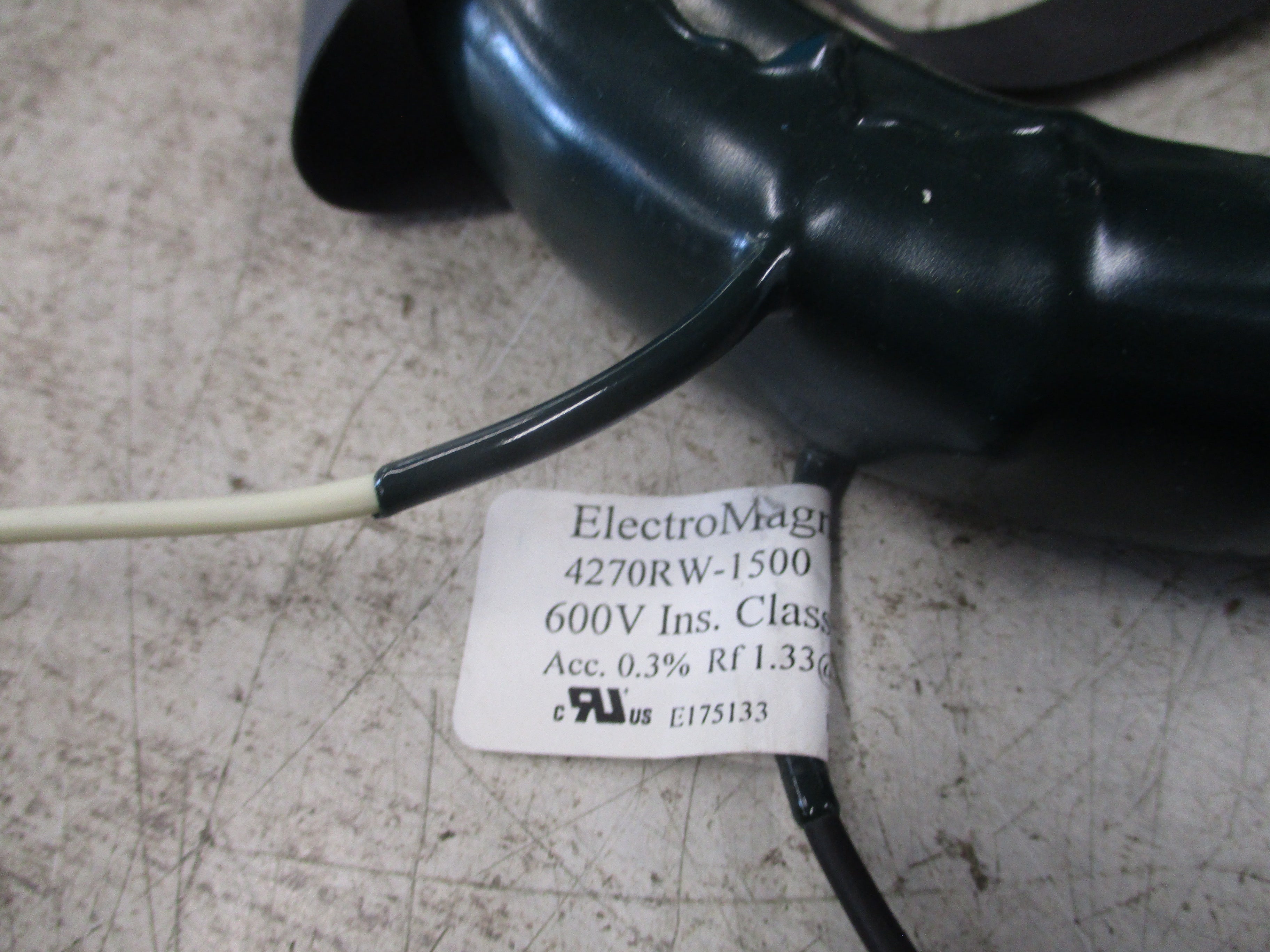 ElectroMagnetic Corp. Current Transformer 4270RW-1500 Ratio 1500 : 5A 600V