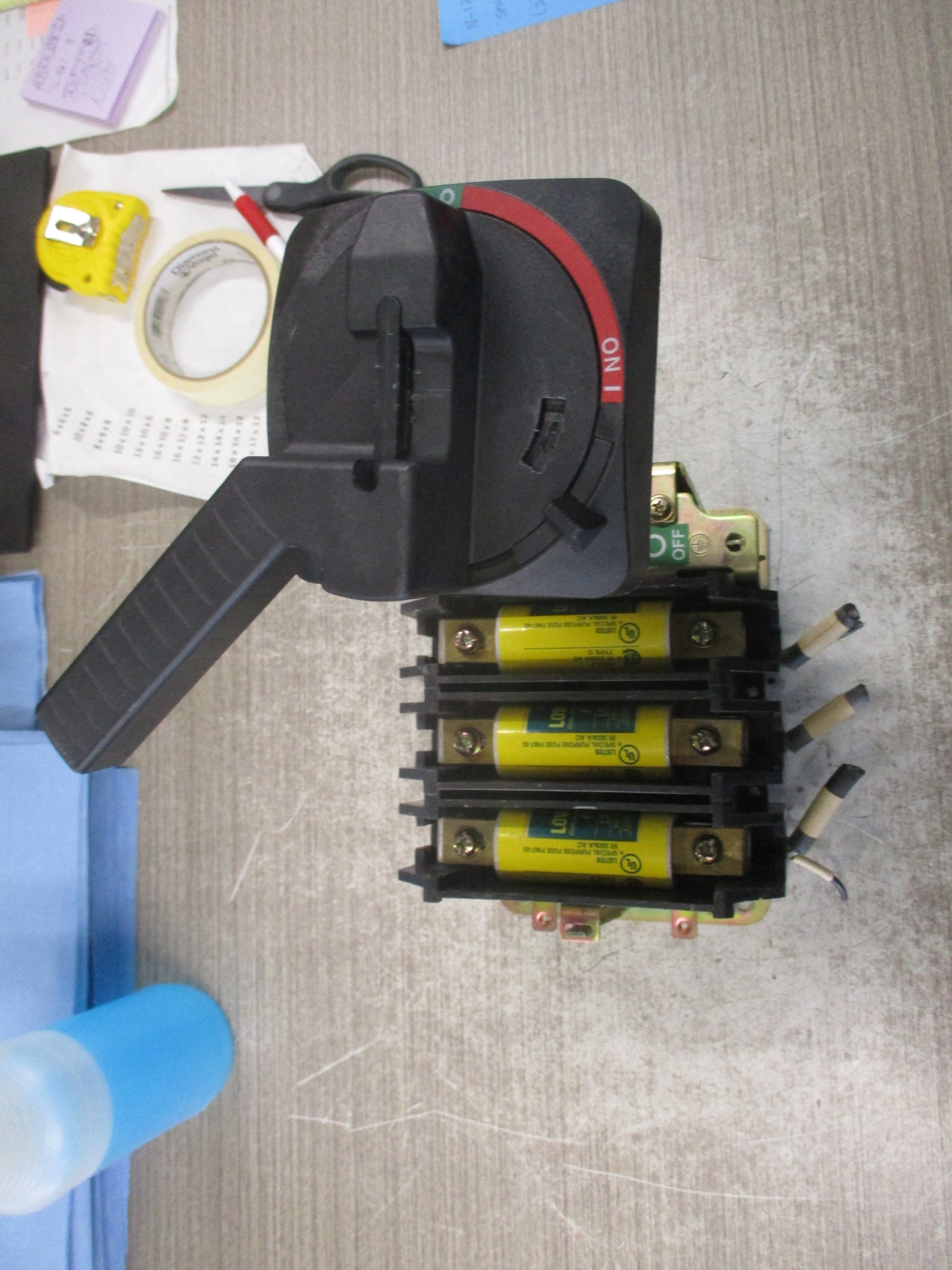 Allen-Bradley Fusible Disconnect Switch 194R-NJ100P3 Ser. B 100A 600V 3Ph Used.