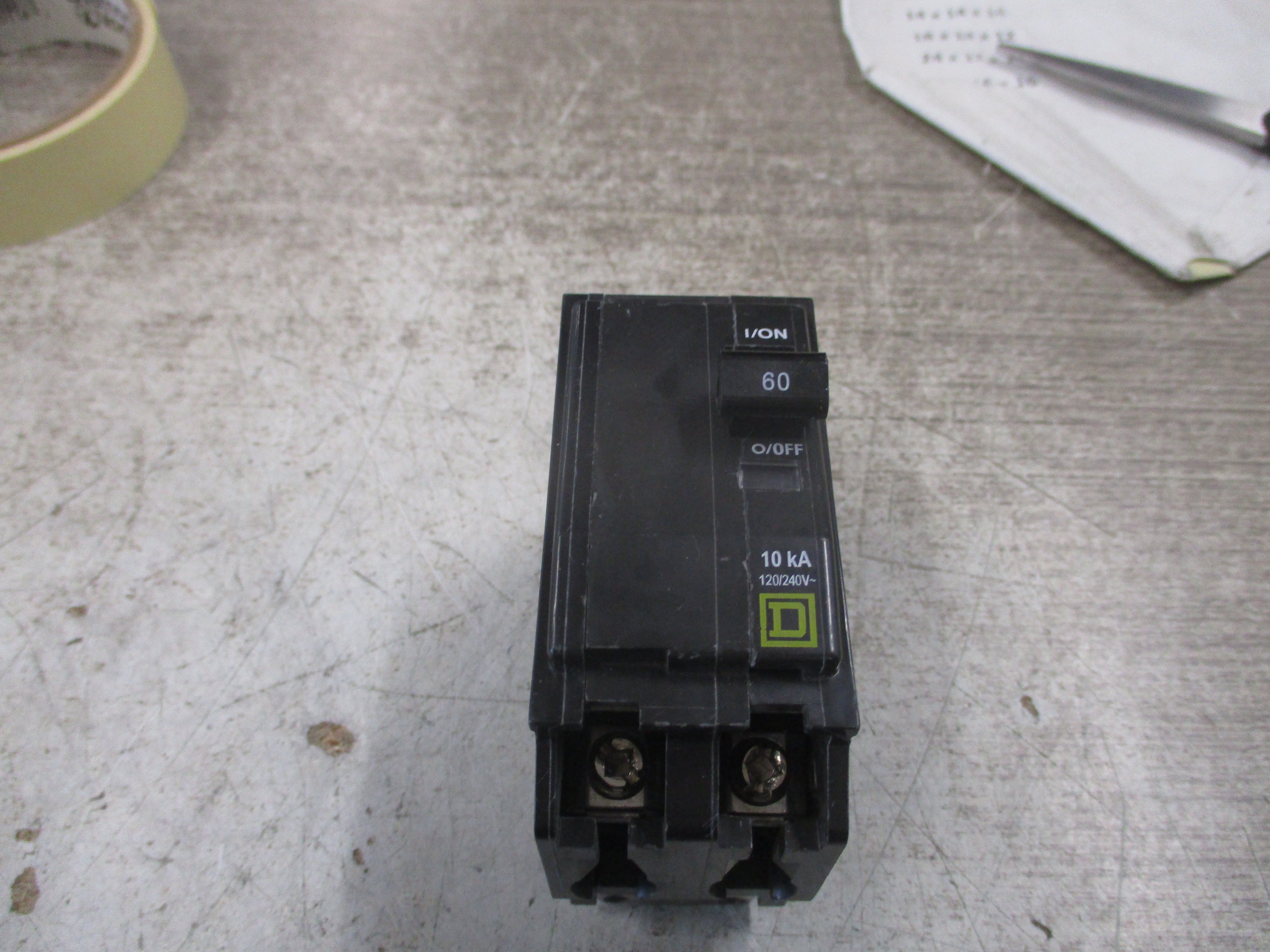 Square D Bolt-On Circuit Breaker QOB260 60A 120/240V 2P Used