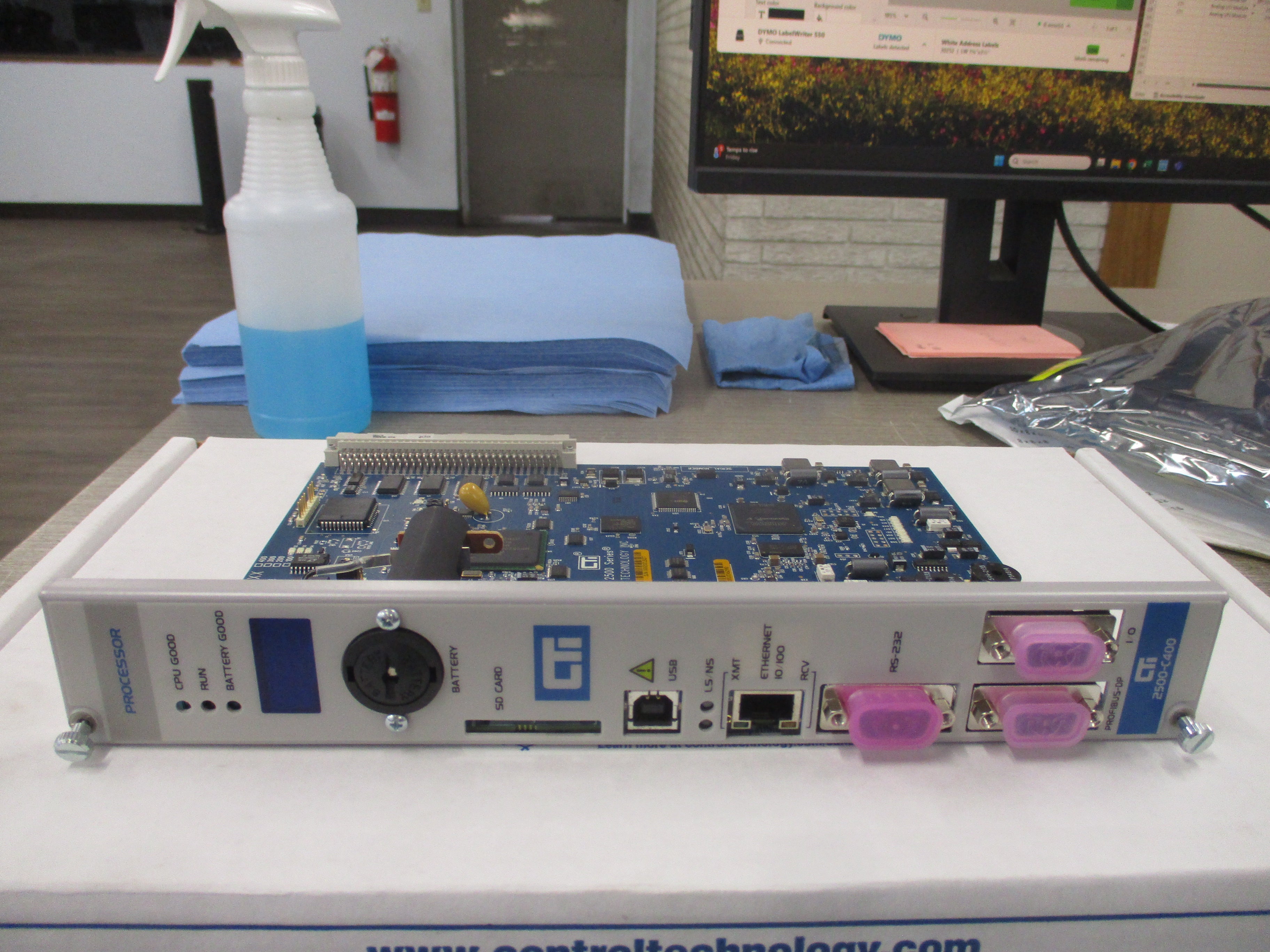 CTi CPU Module 2500-C400 Rev. 039 F/W . V9.18 3072K New Surplus