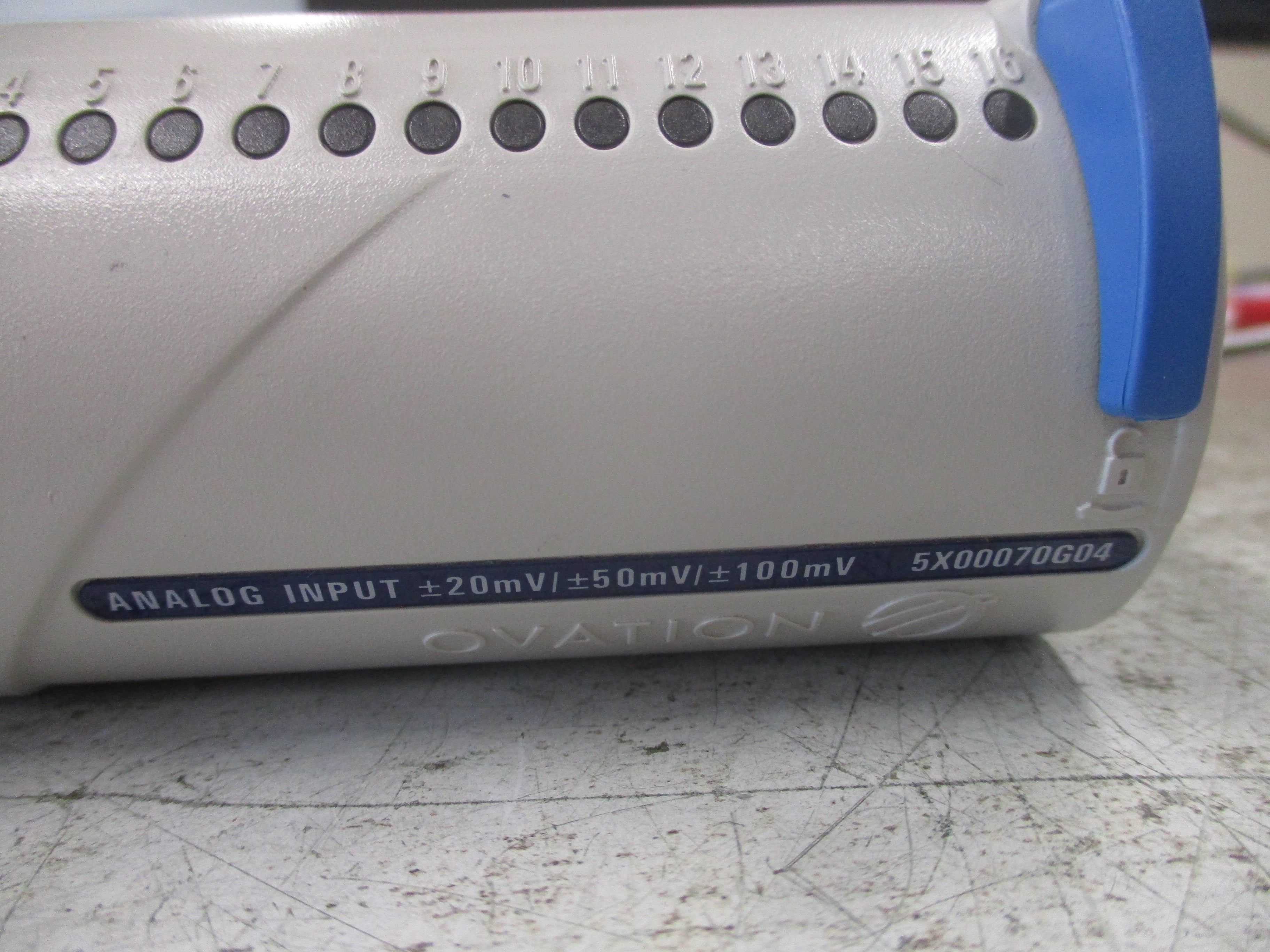 Emerson Ovation Analog Input Module 5X00070G04 20mV/50mV/100mV Used