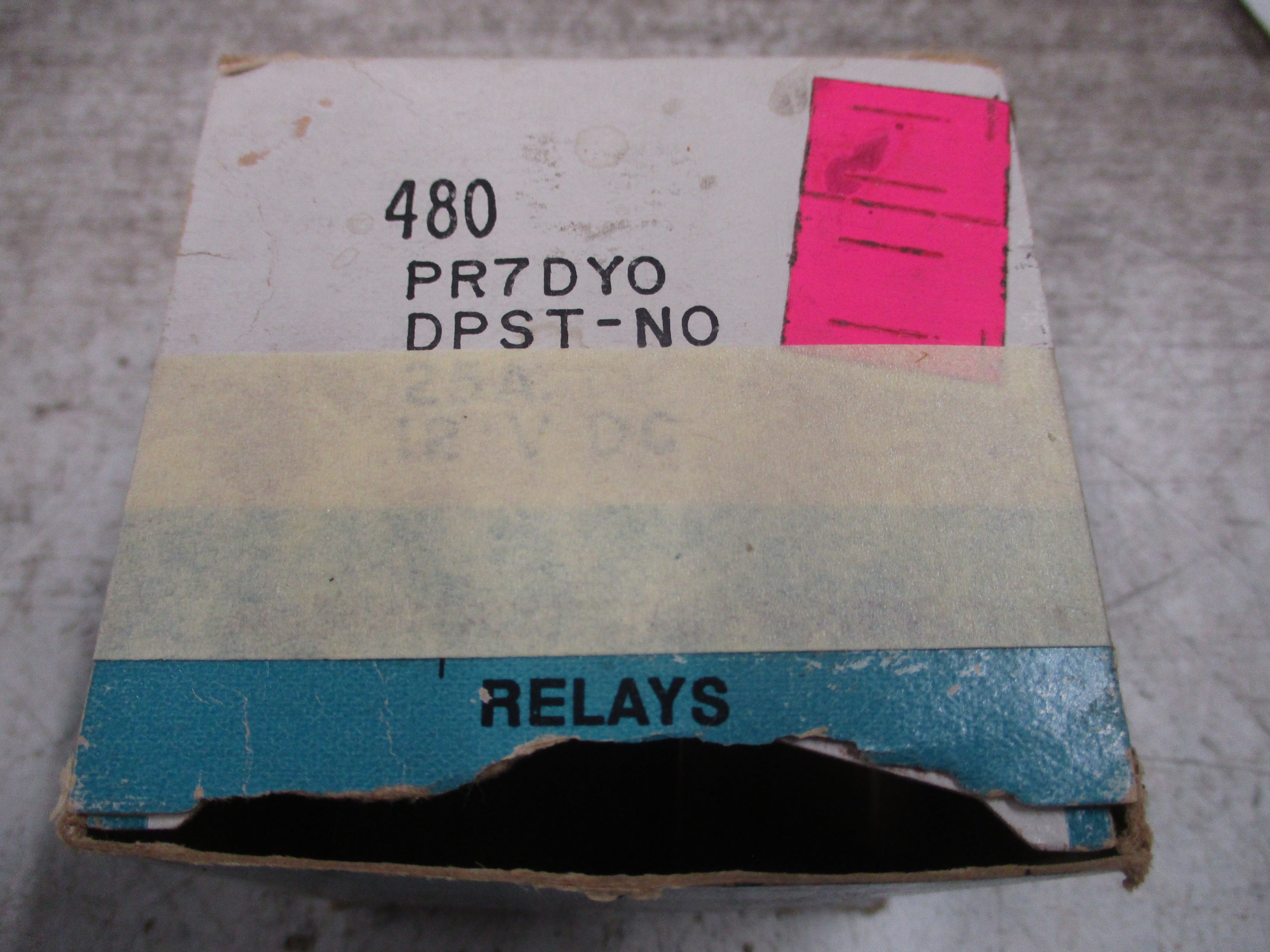 Potter & Brumfield Power Relay PR7DYO 12VDC Coil New Surplus