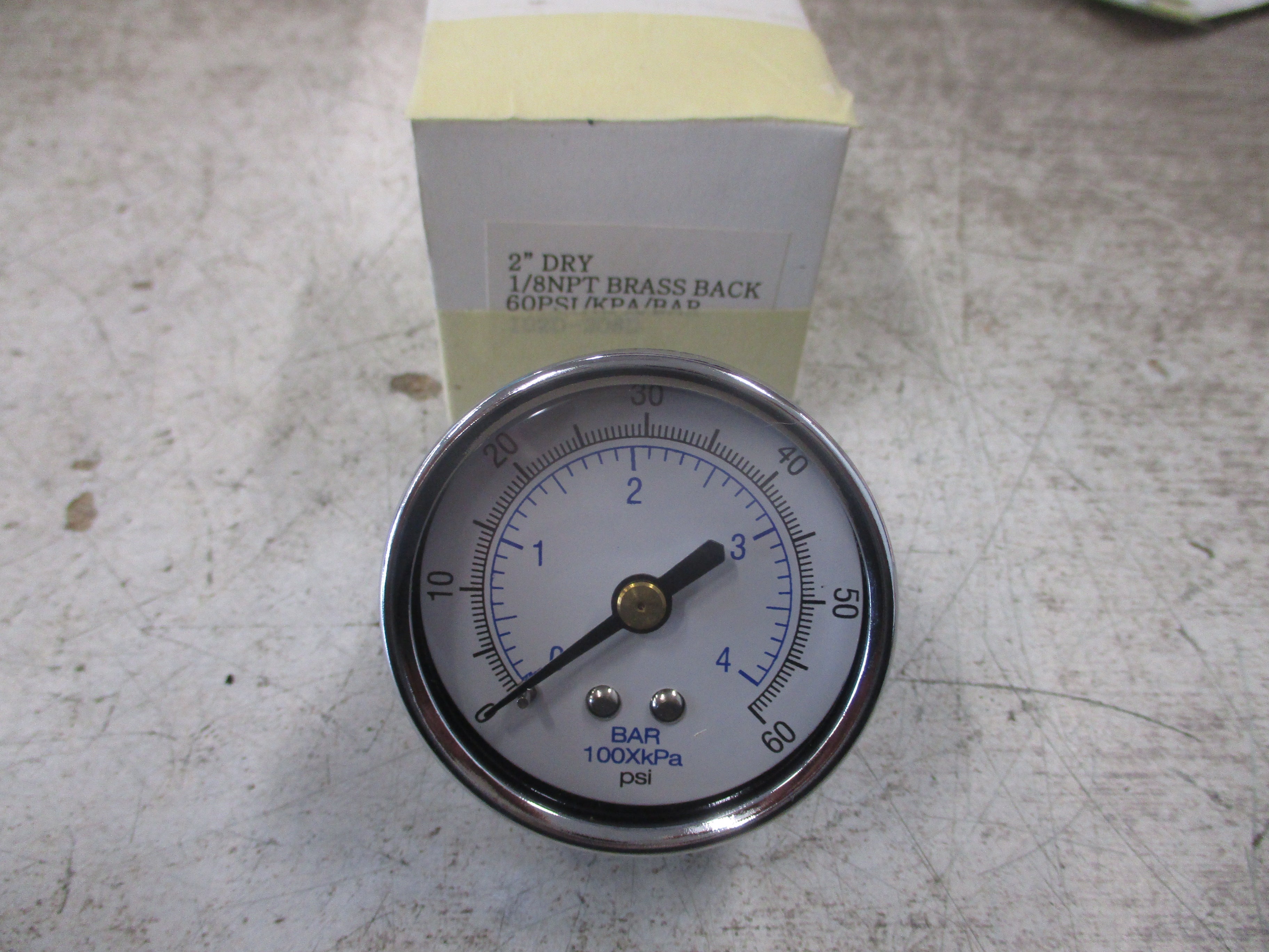 PIC Pressure Gauge 102D-208D 60 PSI New Surplus
