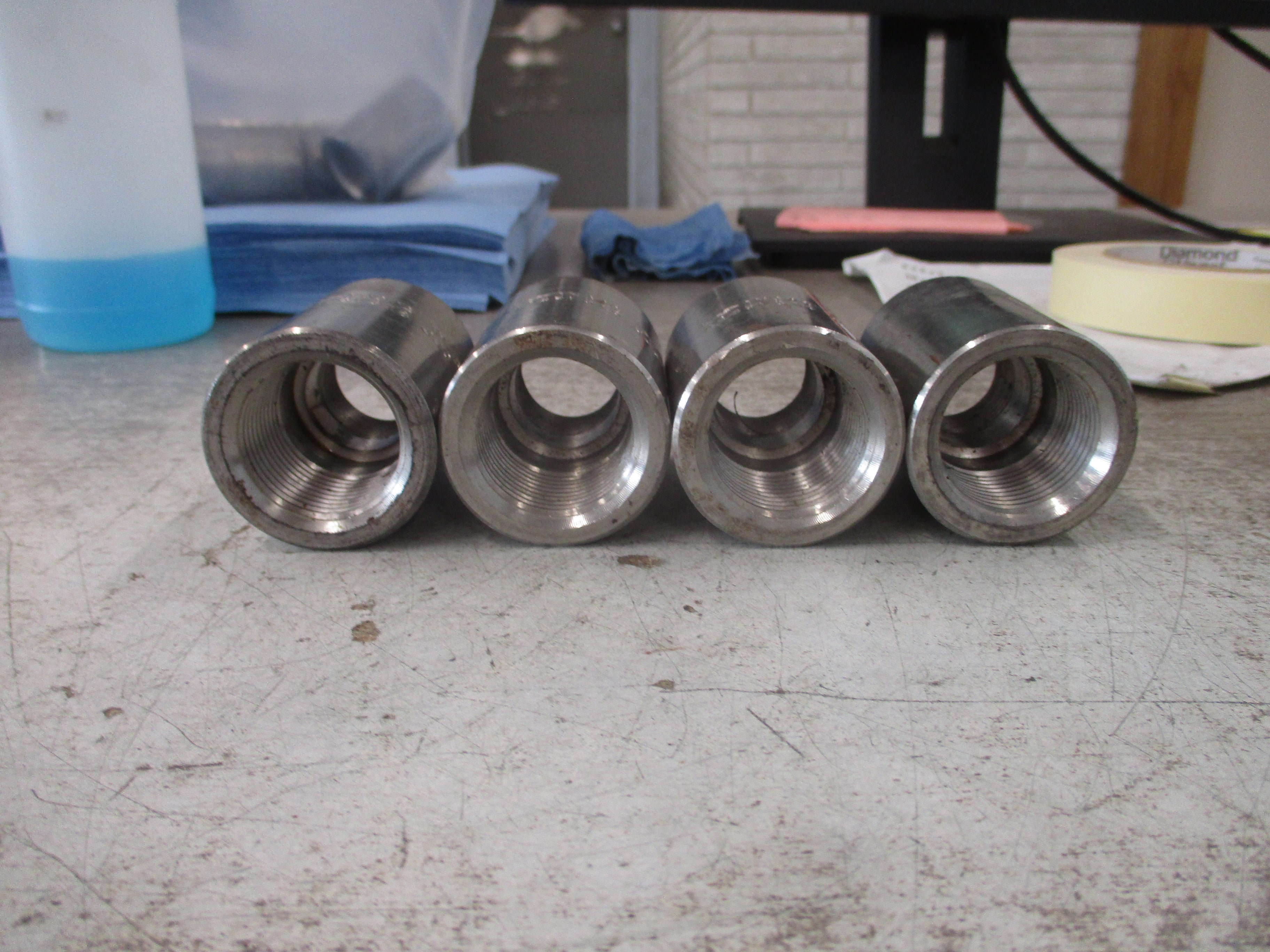 Smith-Cooper Reducer Coupling 1X3/4 3M B16 Size: 1" to 3/4" *Lot of 4* Used