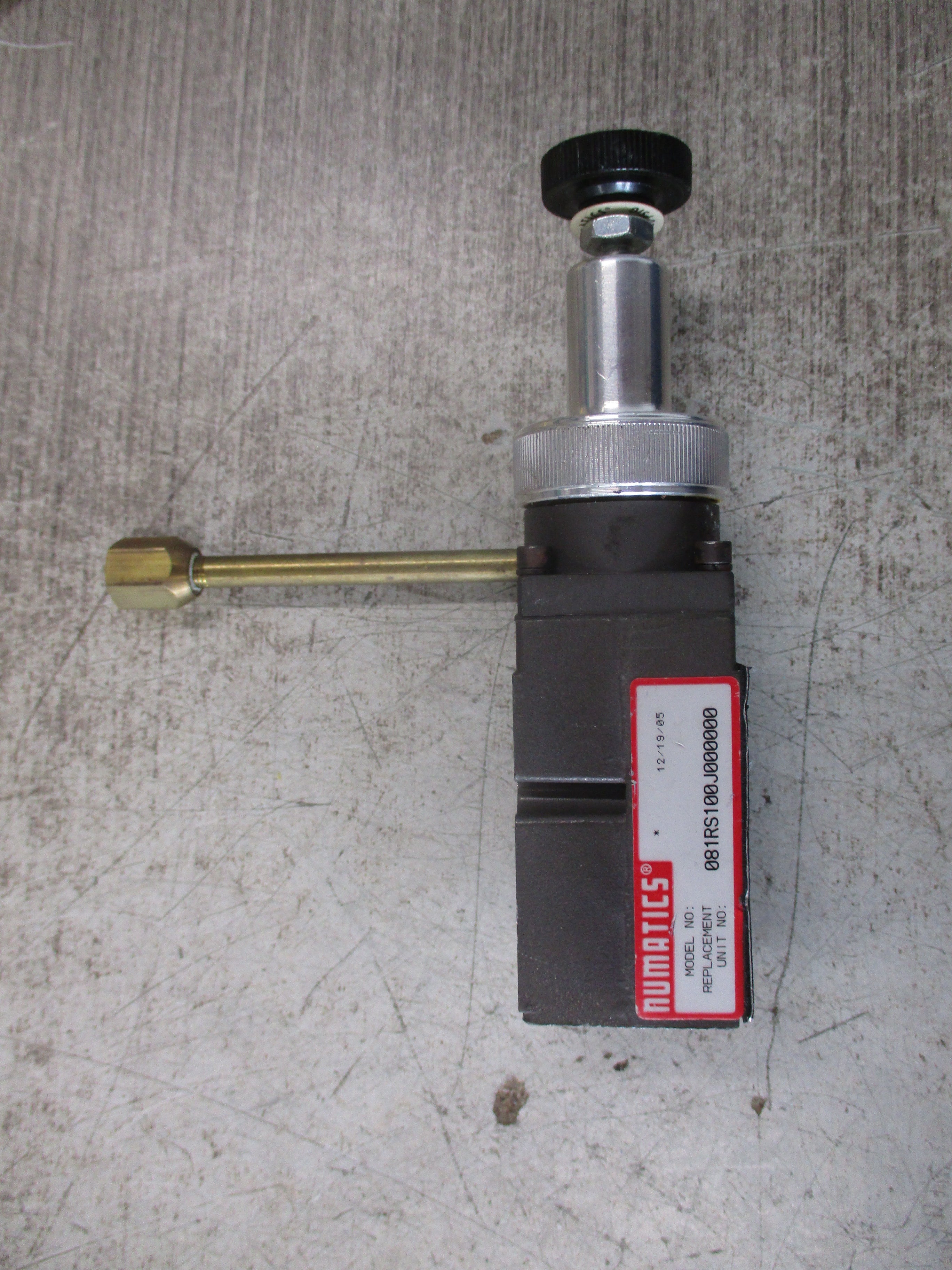Numatics Pneumatic Regulator 081RS100J000000 Used
