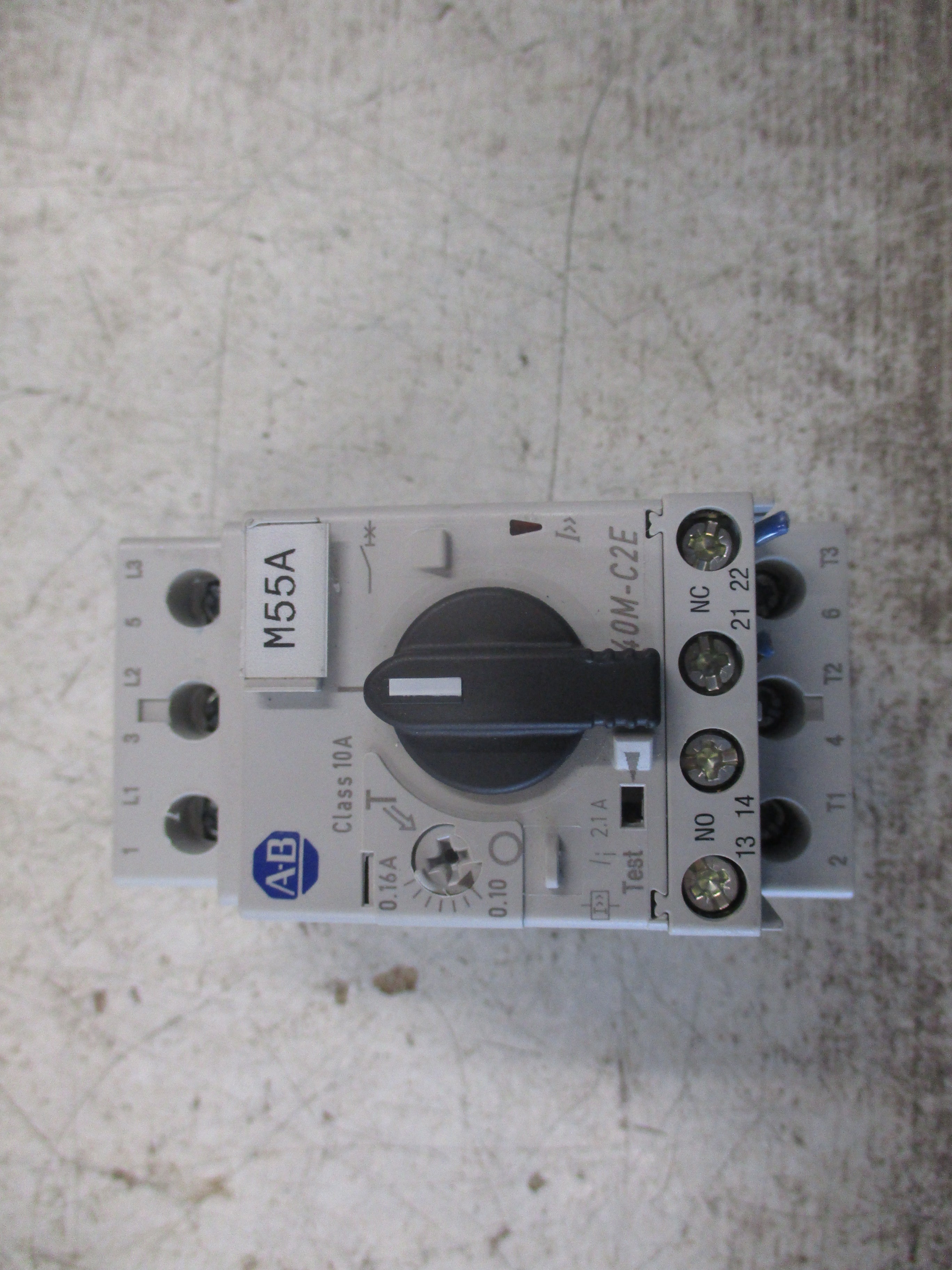 Allen- Bradley Manual Motor Protector 140M-C2E-A16 Ser. C Trip: 0.10-0.16A Used