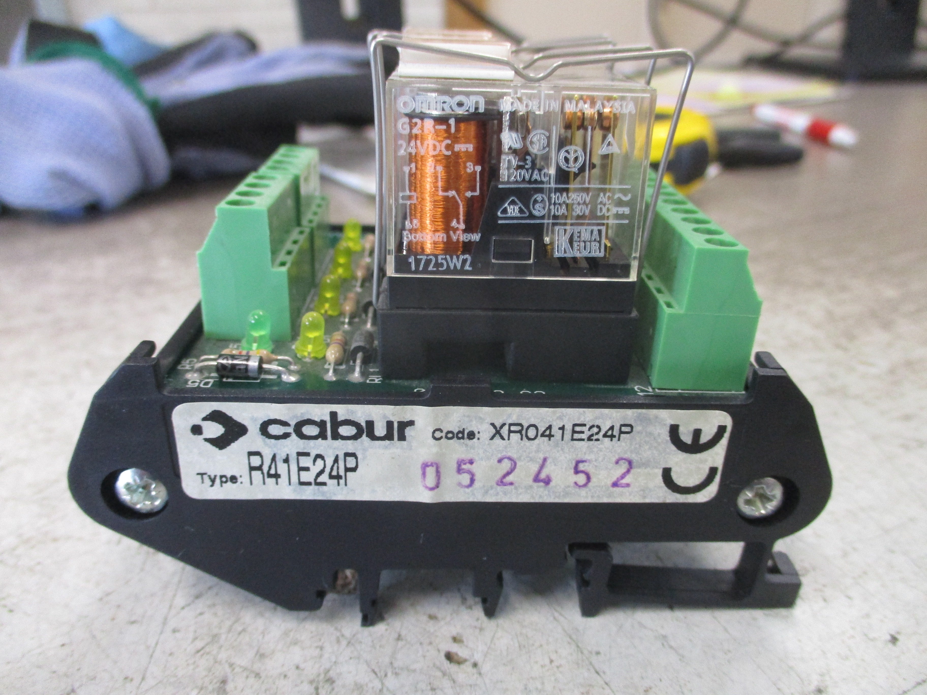Cabur Relay Module R41E24P Used