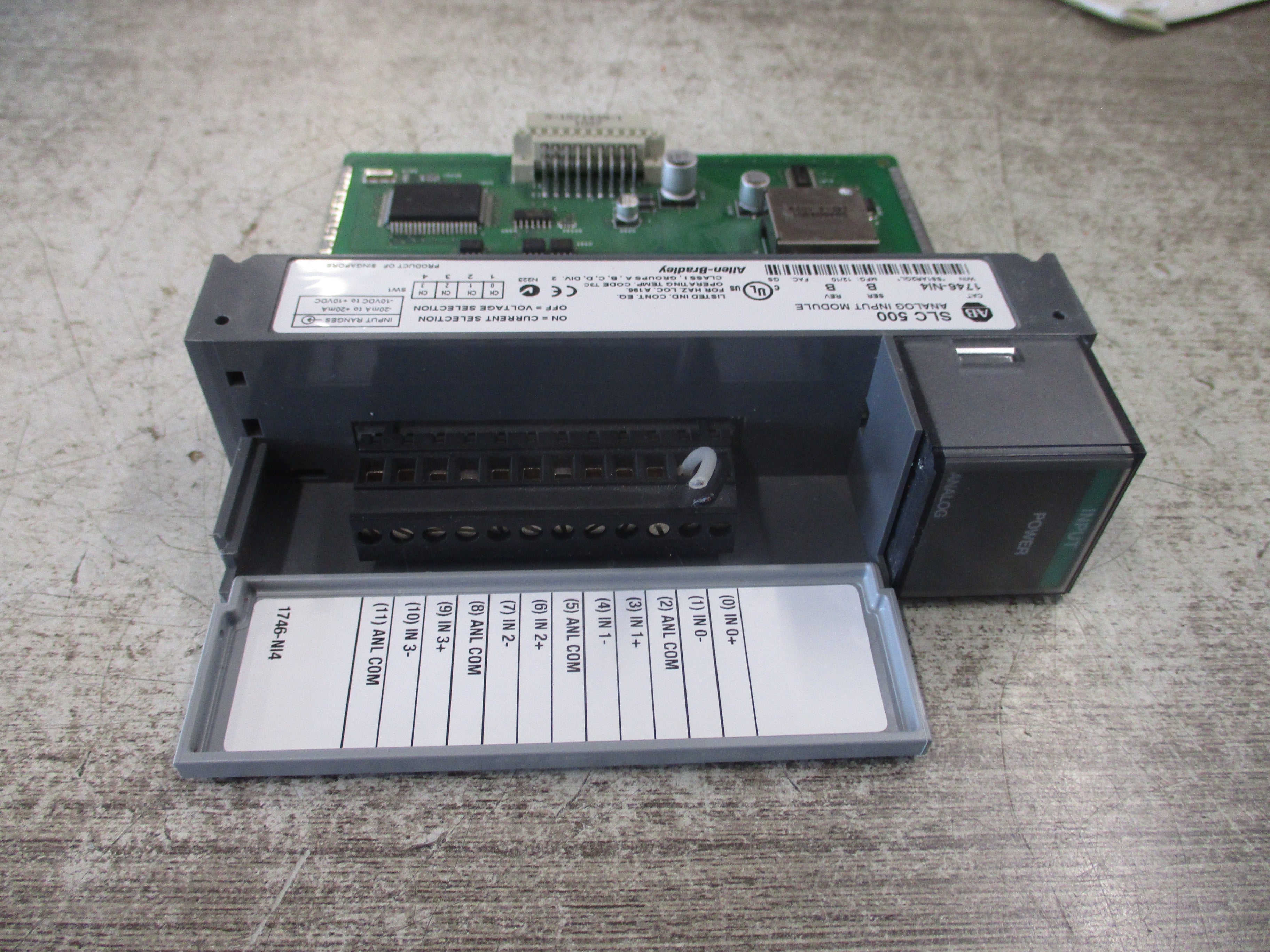 Allen-Bradley SLC 500 Analog Input Module 1746-NI4 Ser. B Rev. B Used