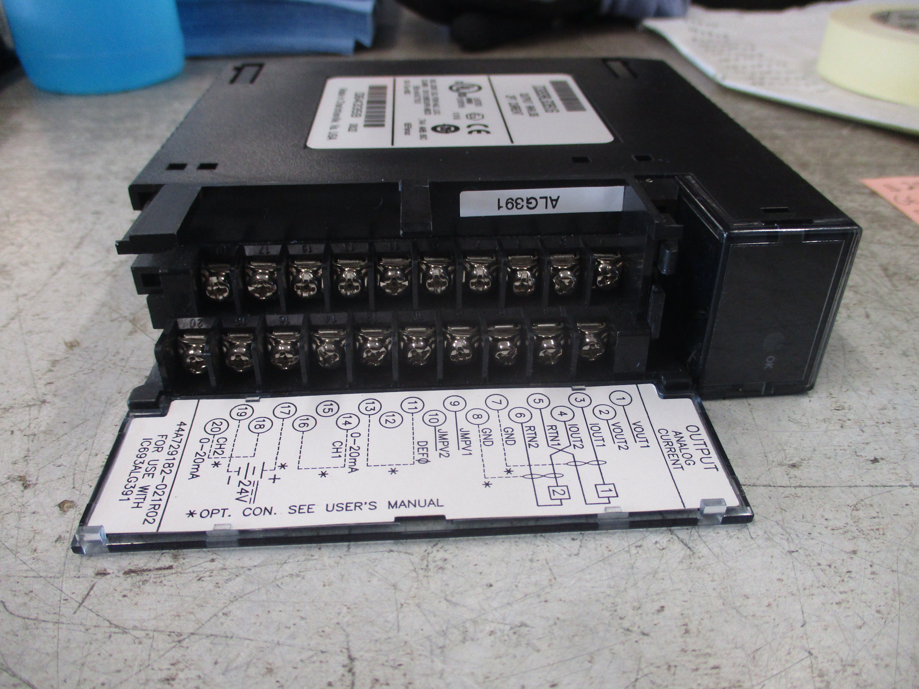 GE Fanuc Analog Output Module IC693ALG391G 2PT Used