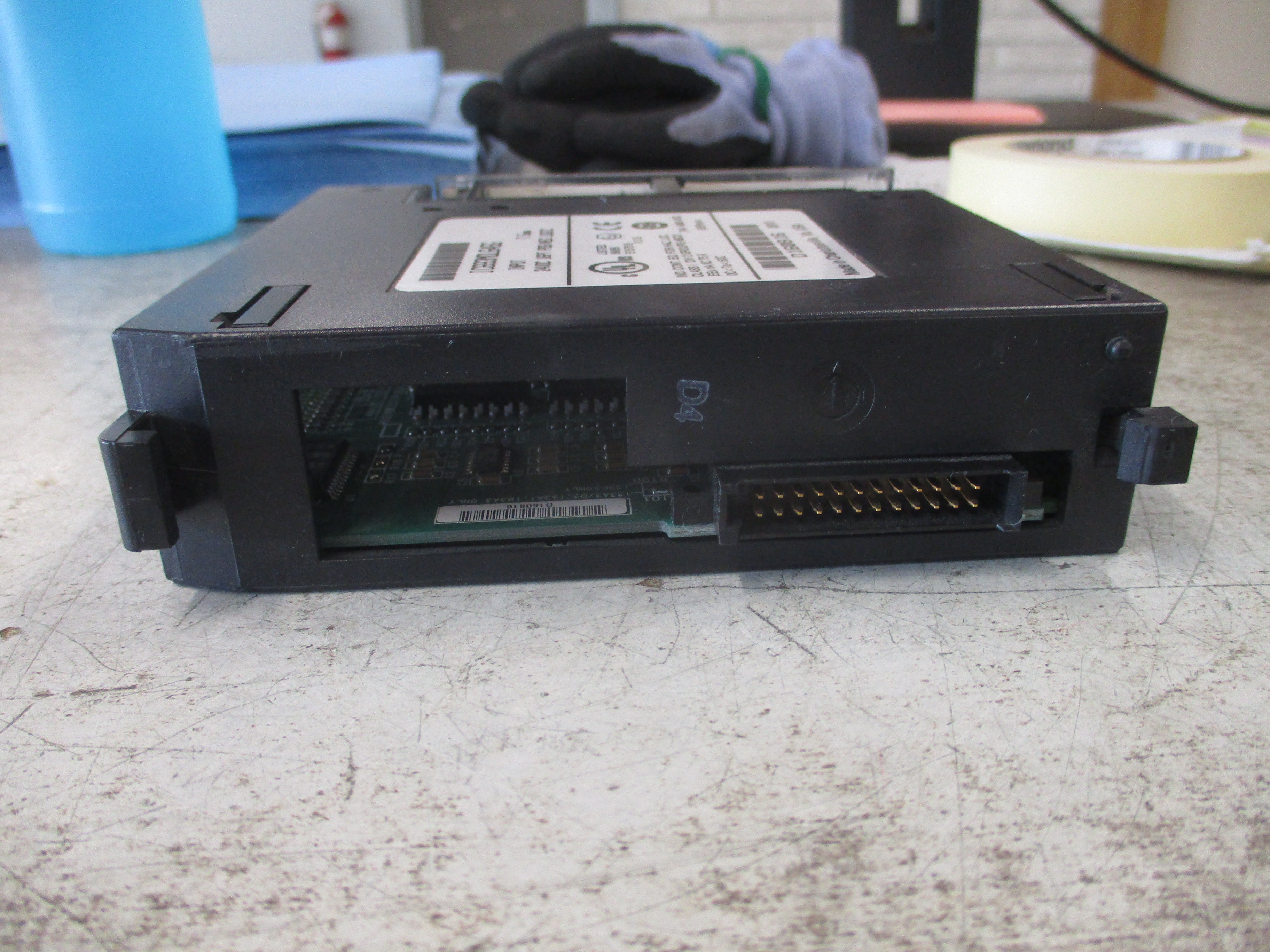 GE Fanuc Input Module IC693MDL645G 24VDC 16 PT *Broken Cover Support* Used