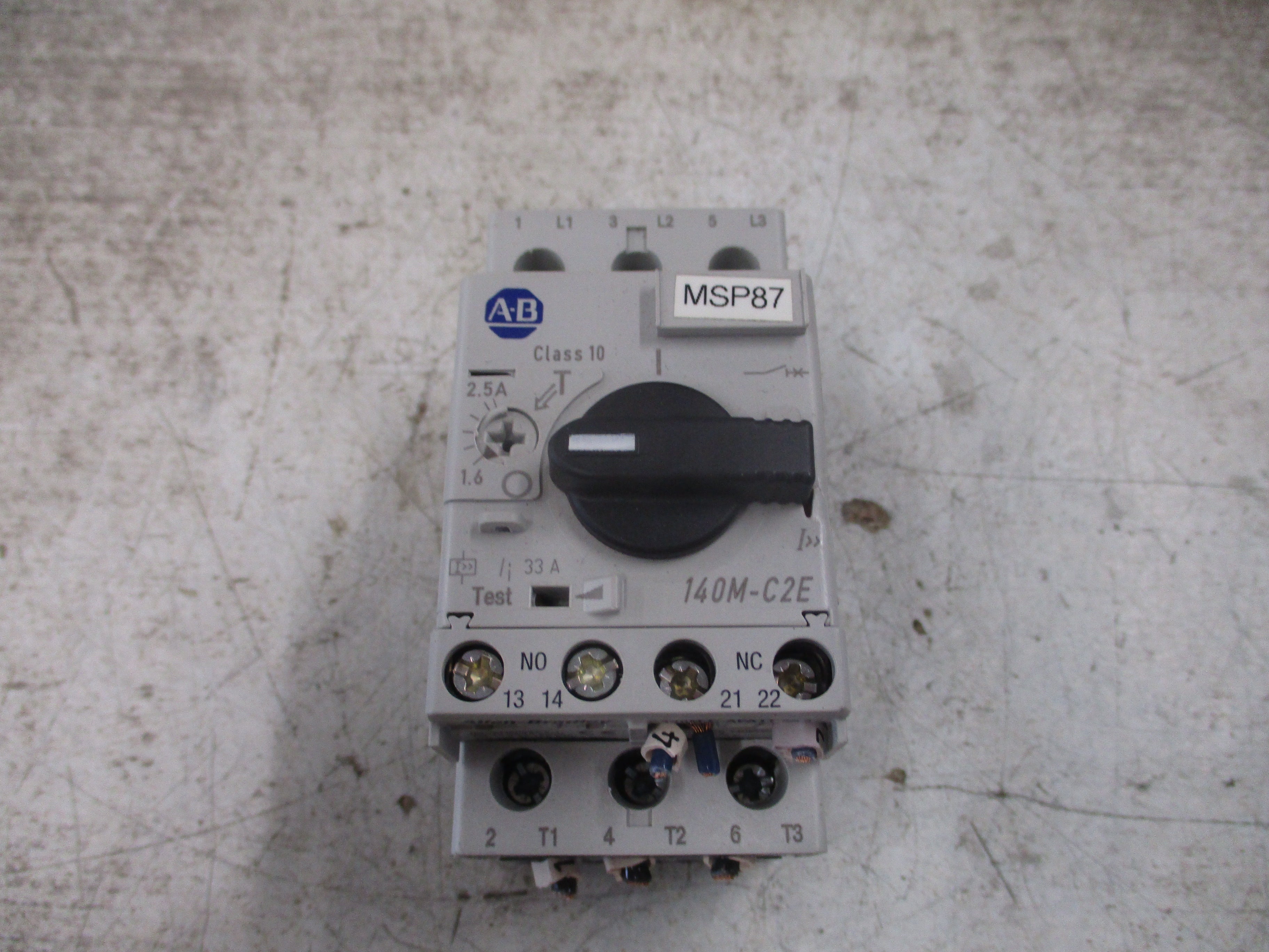 Allen-Bradley Manual Starter 140M-C2E-B25 Range:1.6-2.5A Used