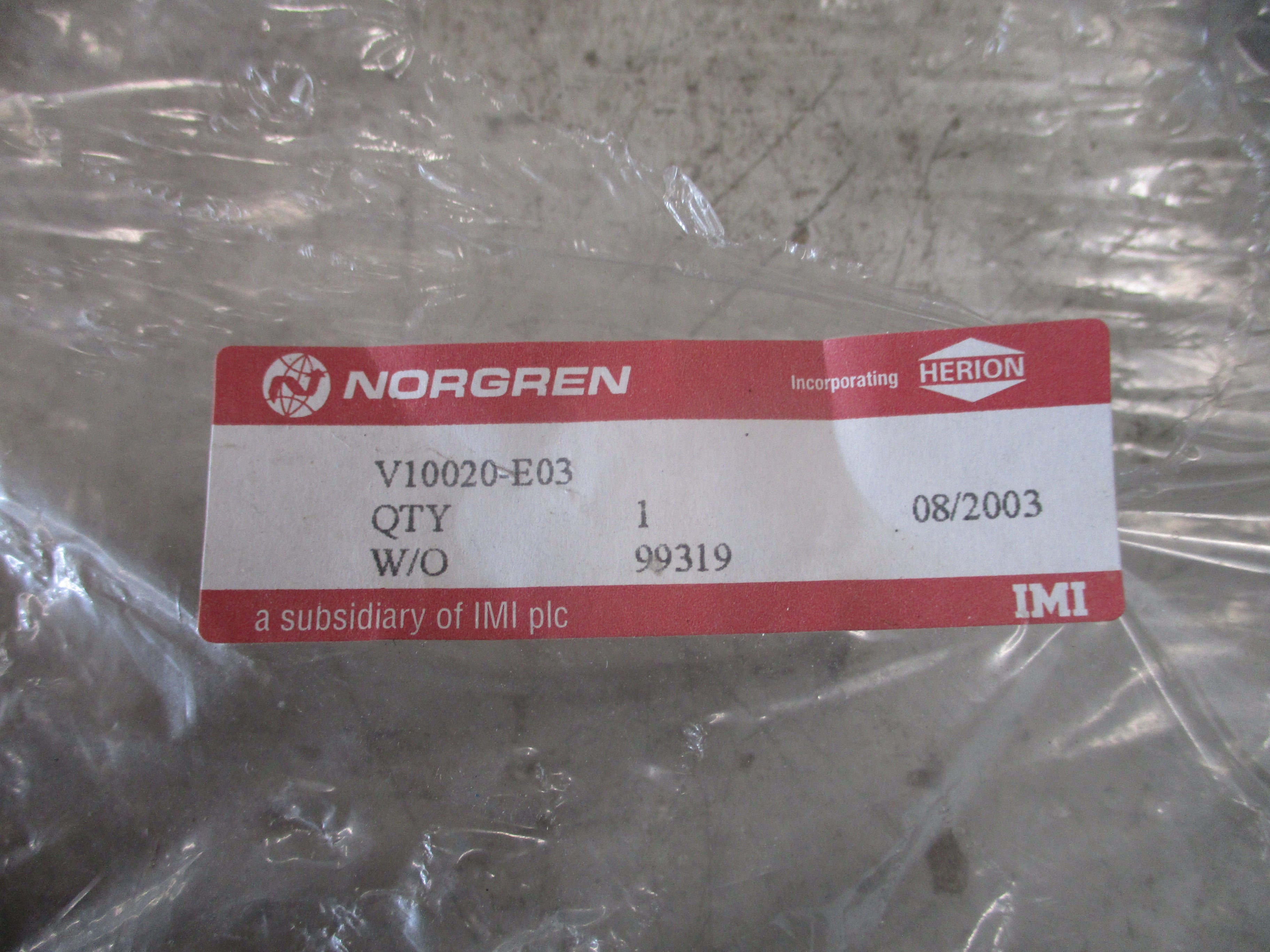 Norgren D-Connector Cable V10020-E03 25-Pin *No Box* New Surplus