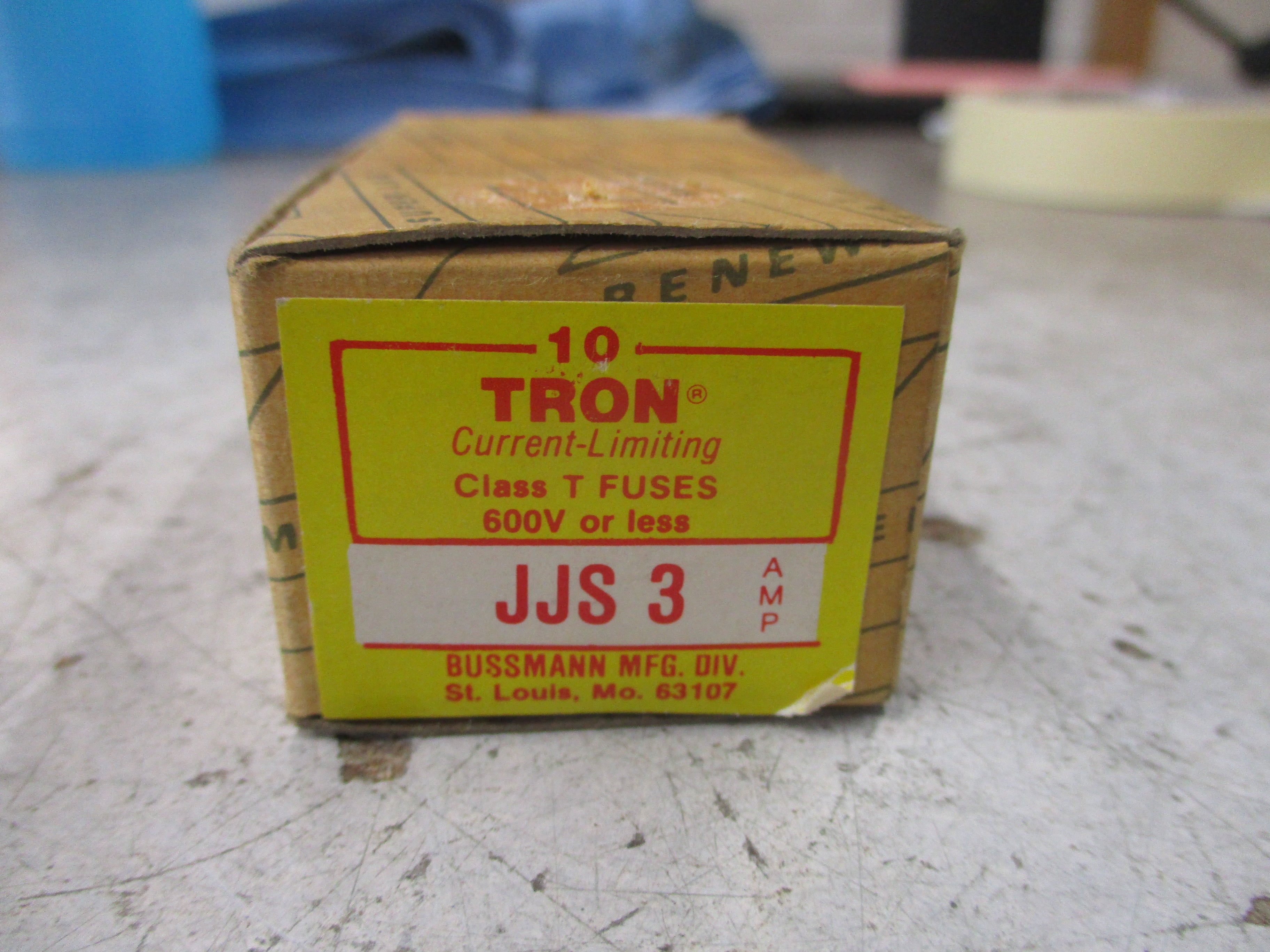 Bussmann Tron Fuse JJS 3 600V 3A *Box of 10* New Surplus