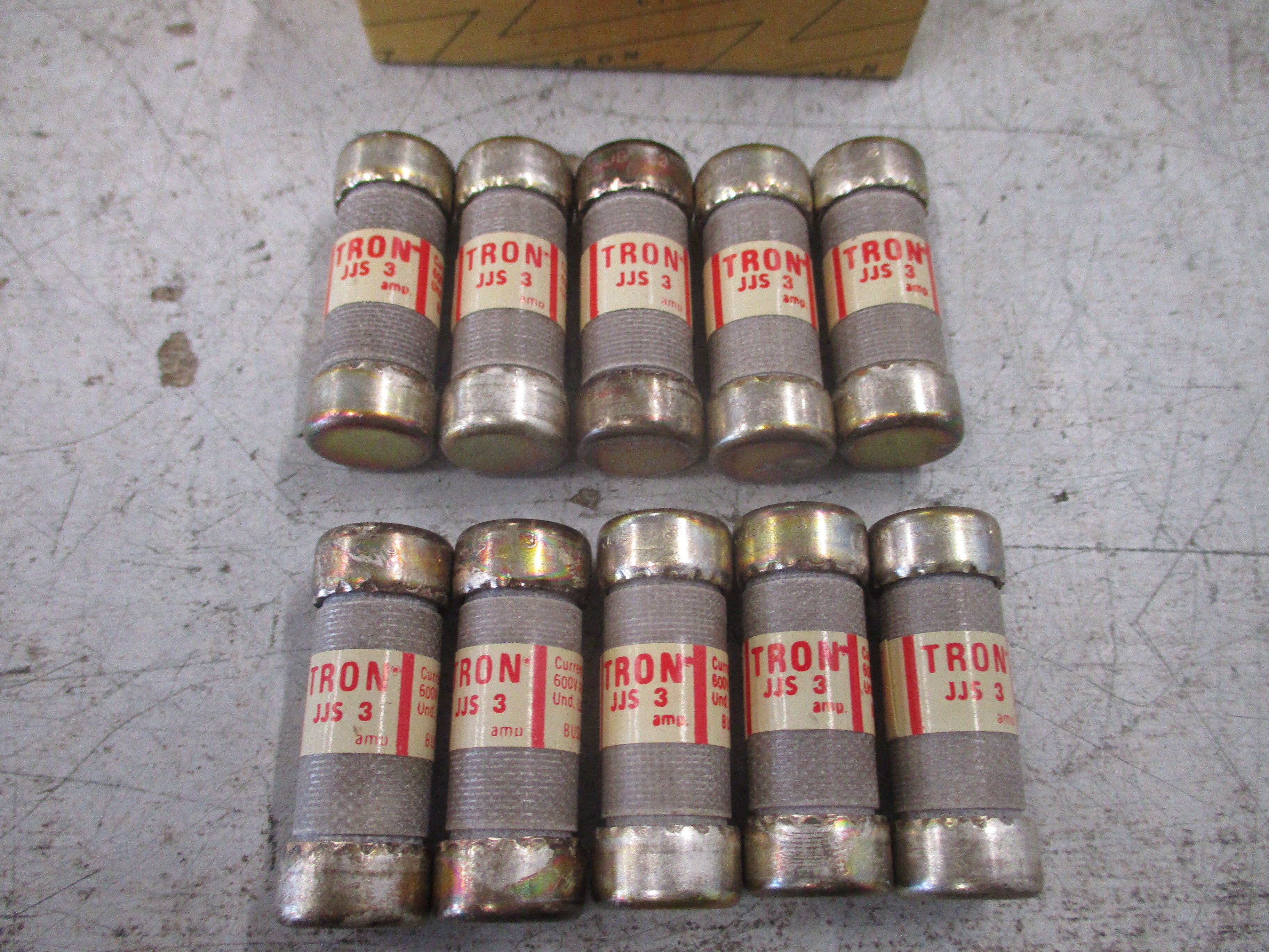 Bussmann Tron Fuse JJS 3 600V 3A *Box of 10* New Surplus