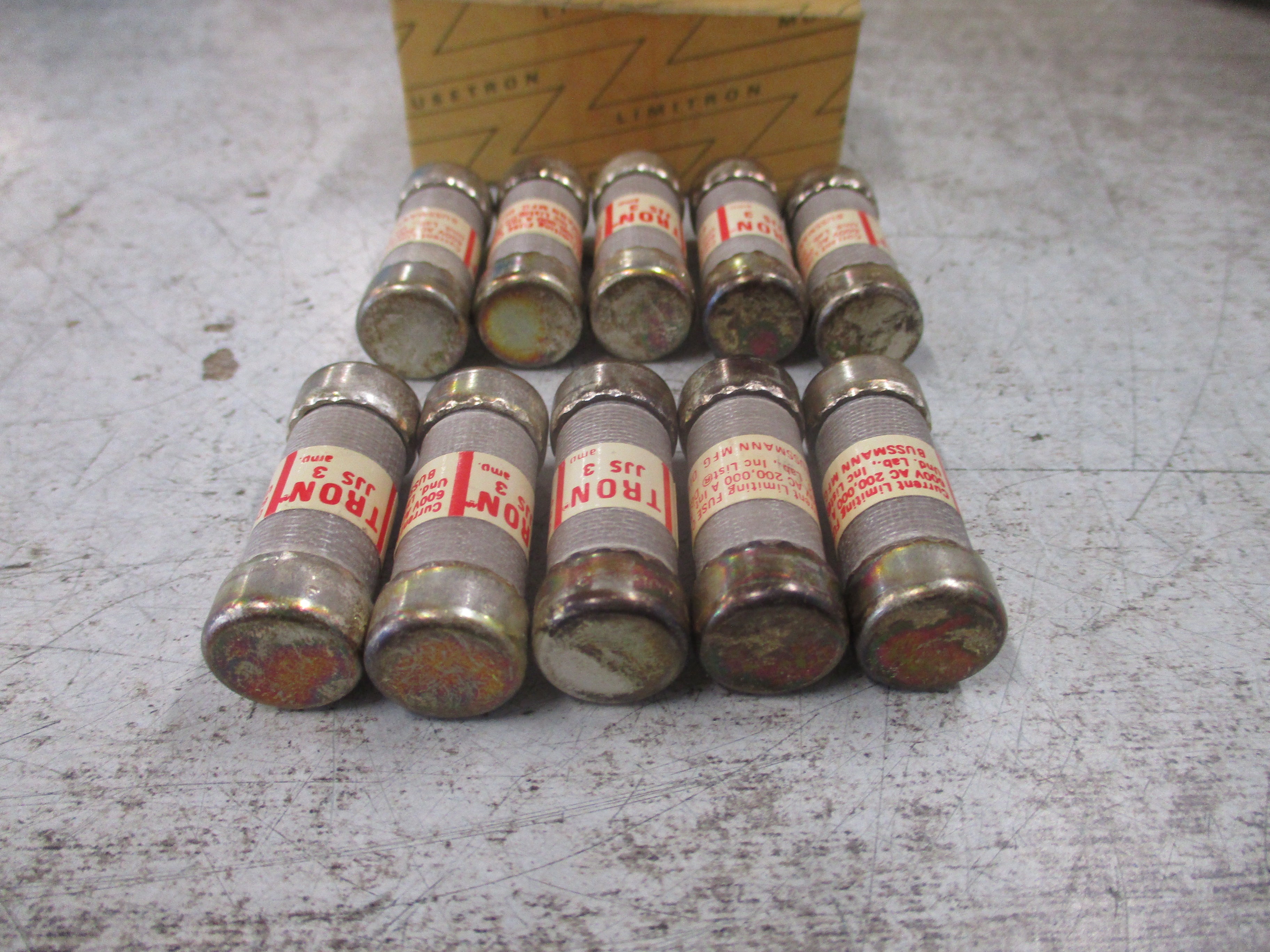 Bussmann Tron Fuse JJS 3 600V 3A *Box of 10* New Surplus
