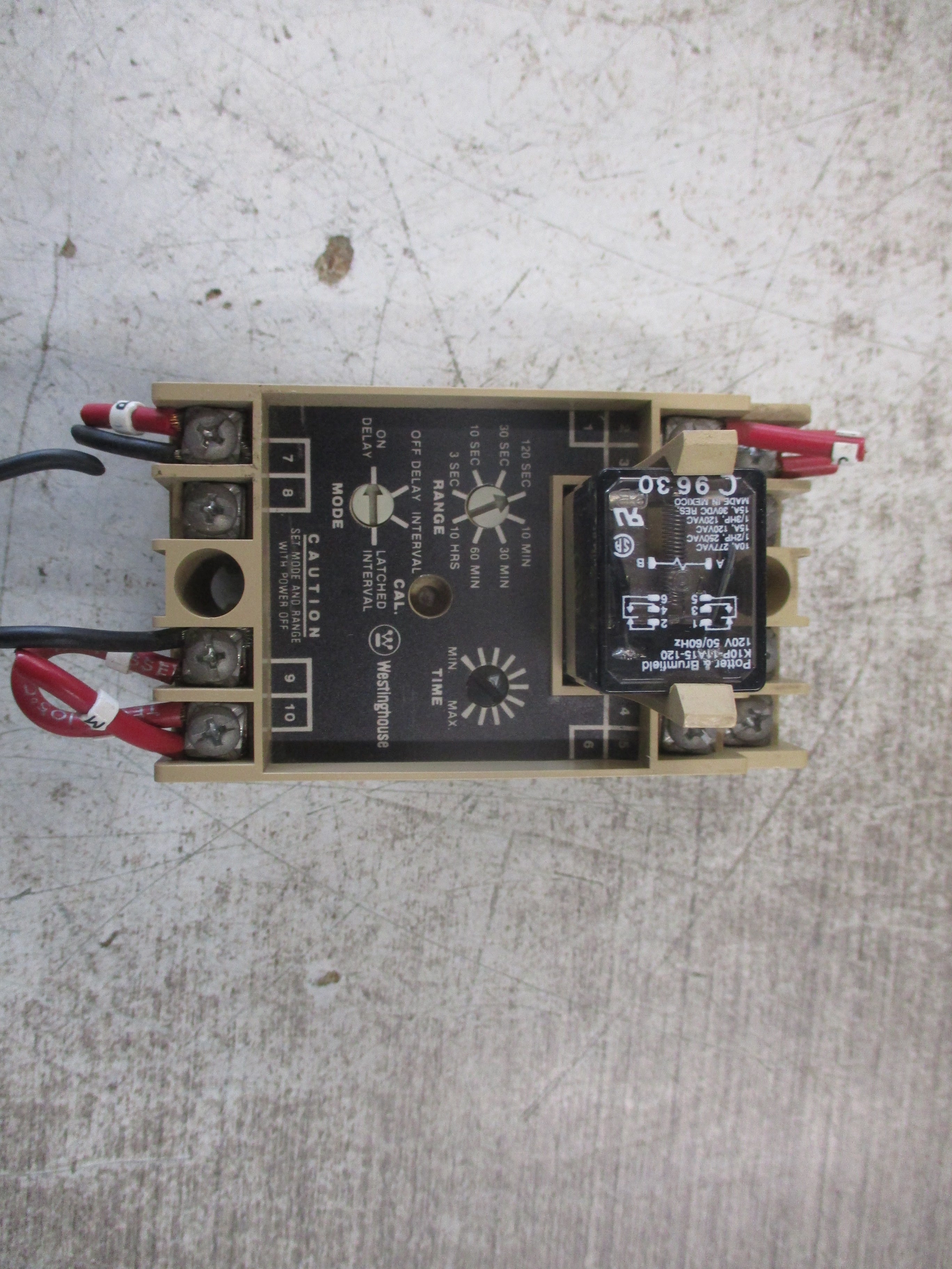 Westinghouse Timing Relay PROTMR Style #: 9084A61G01 120V Input