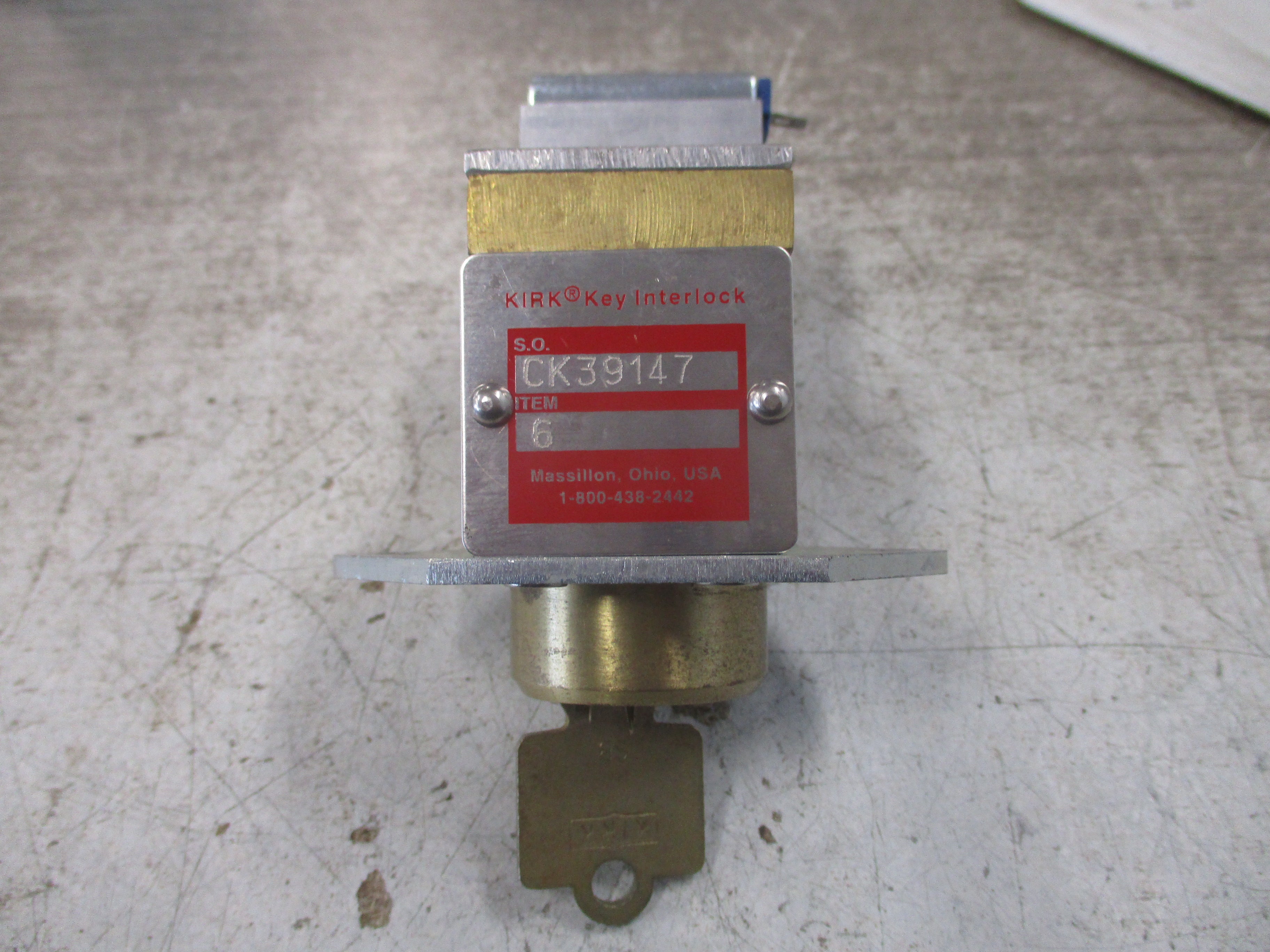 Kirk Key Interlock CK39147 Used