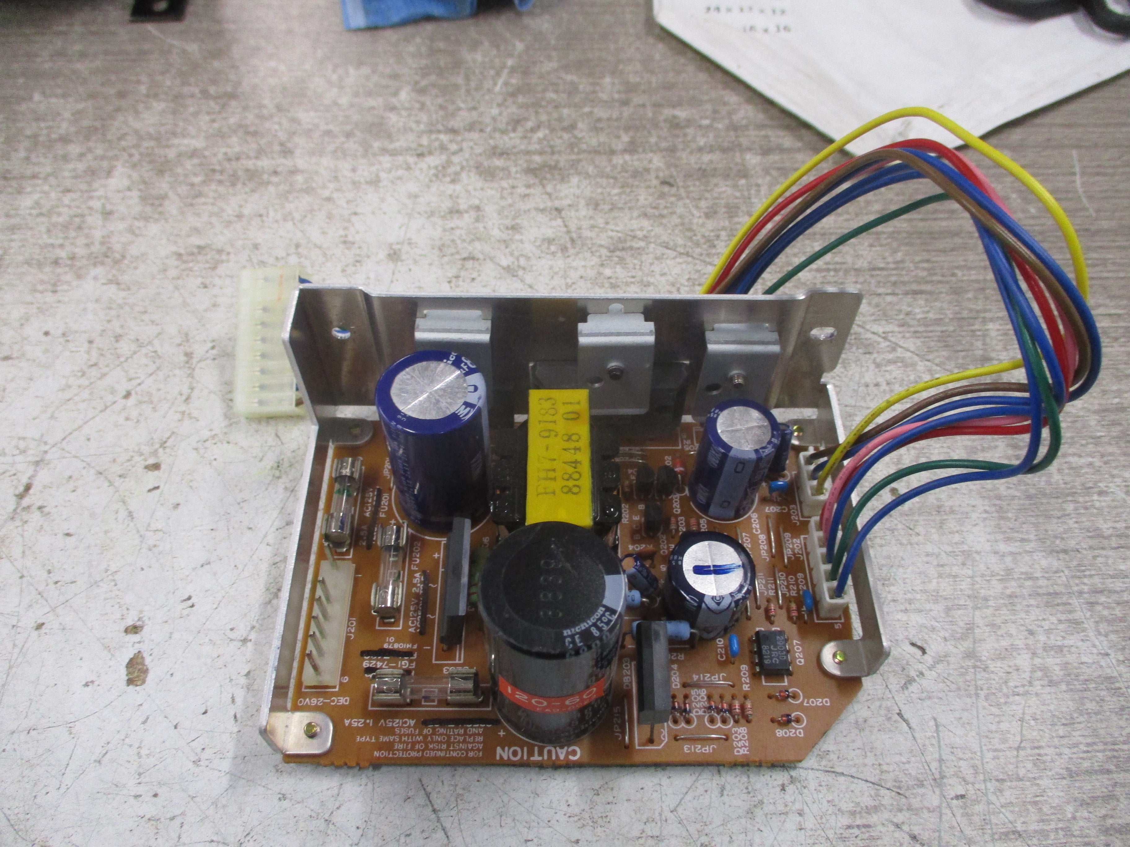 FGI Power Board FGI-7429 125VAC Used