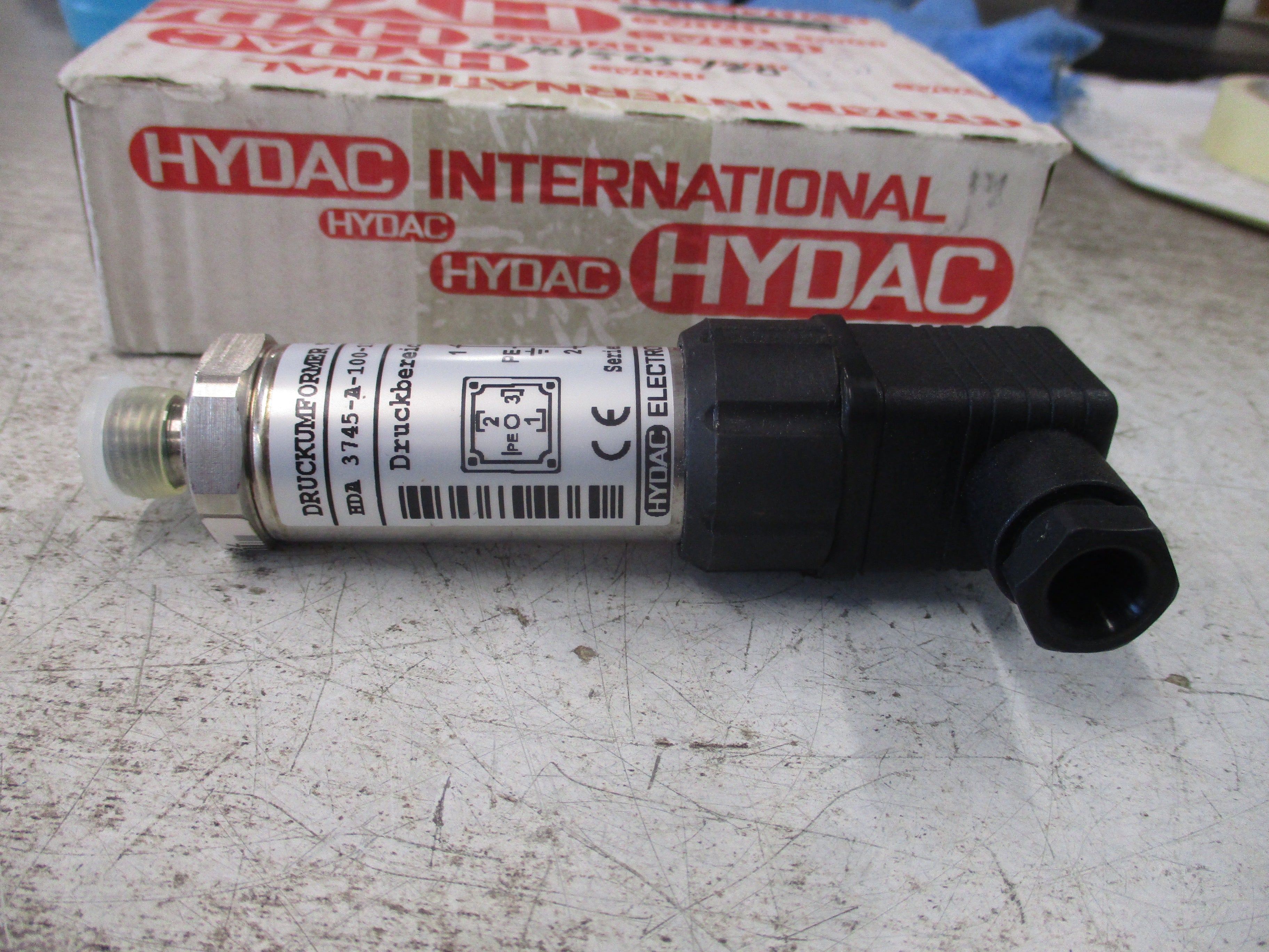 Hydac Pressure Transducer HDA 3745-A-100-174 New Surplus