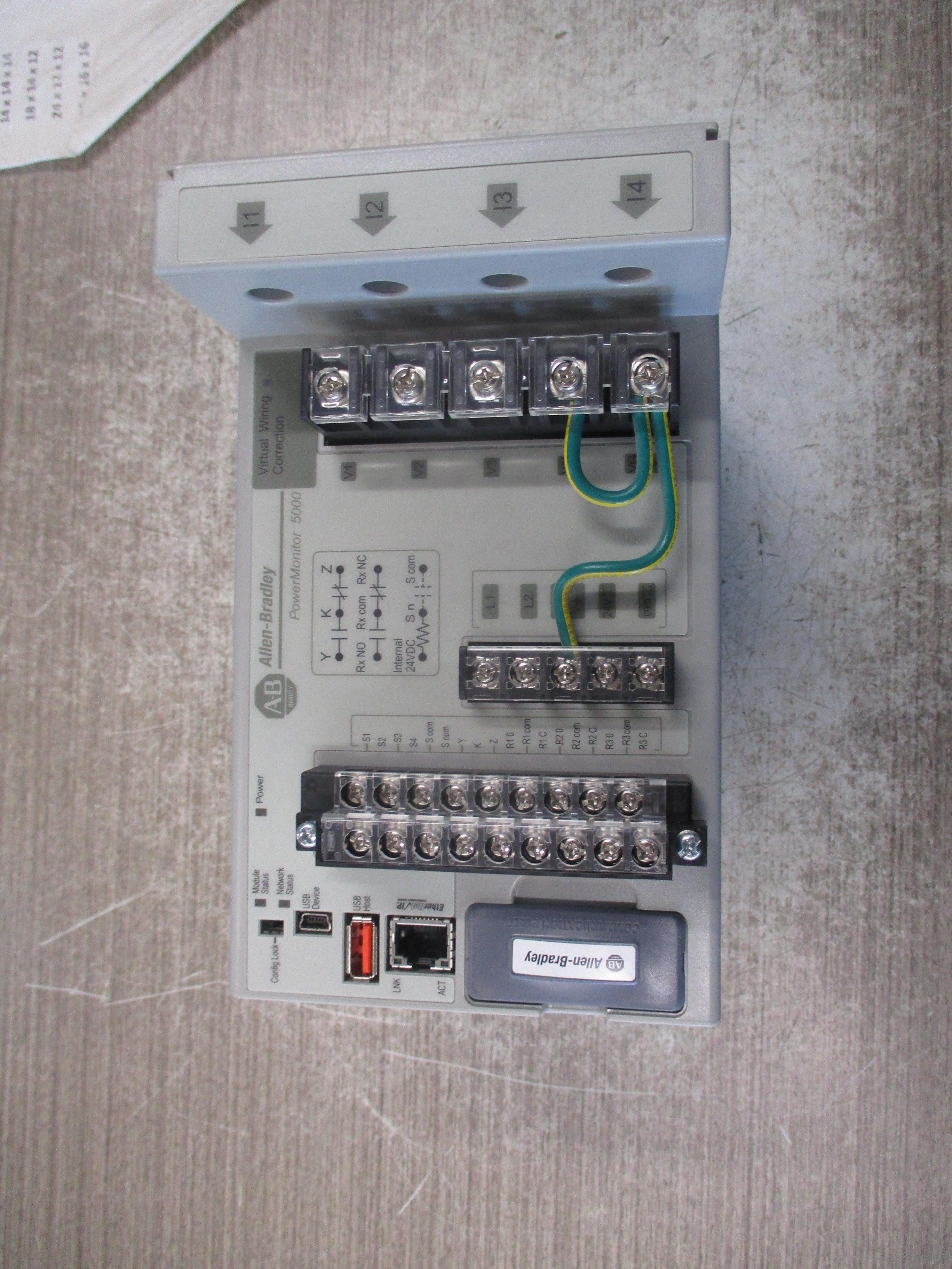 Allen-Bradley Power Monitor 5000 Basic Module 1426-M5E Ser. B FRN 4.10 Used