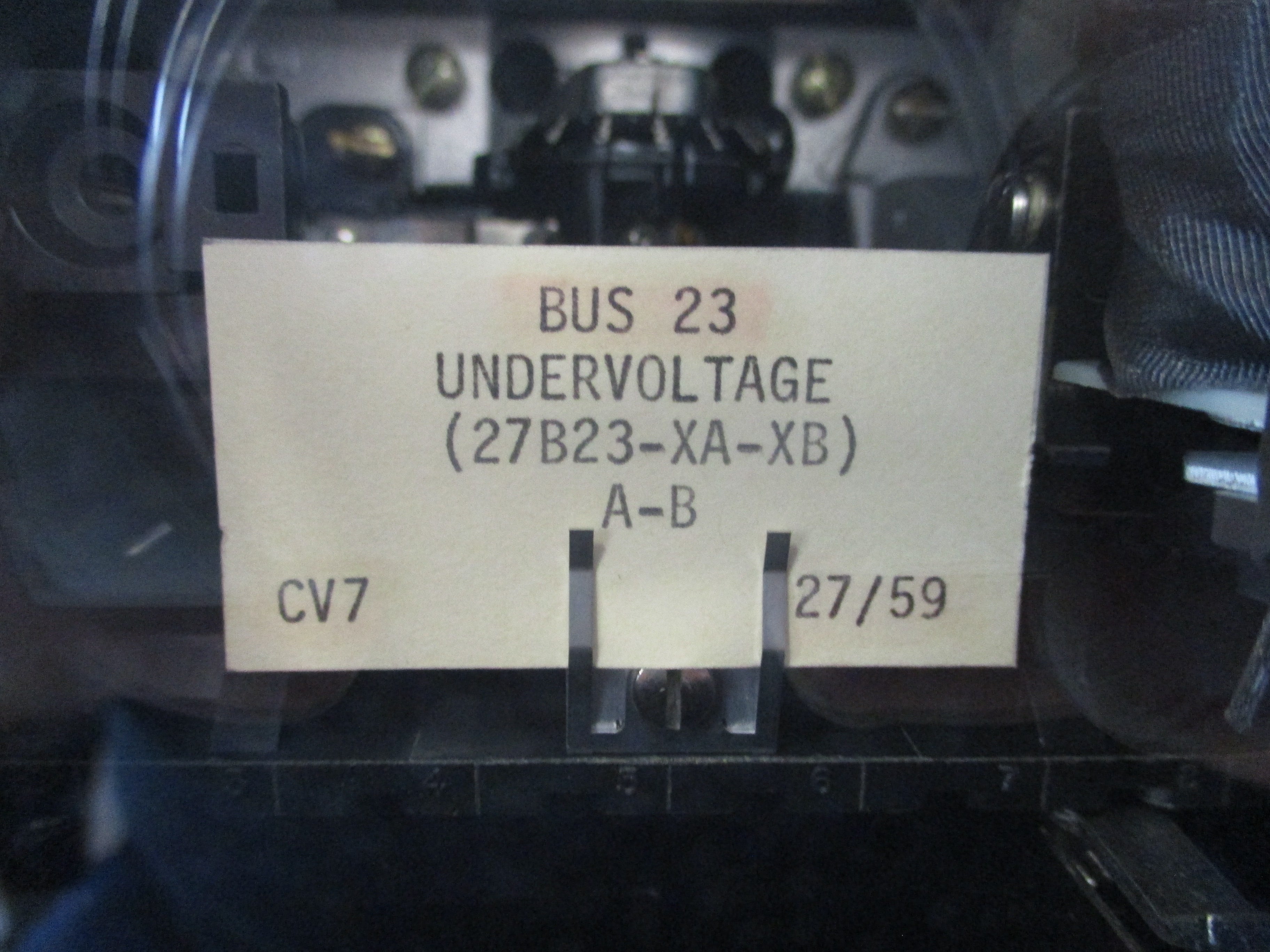 Westinghouse CV-7 Undervoltage Relay 27B23-XA-XB Used
