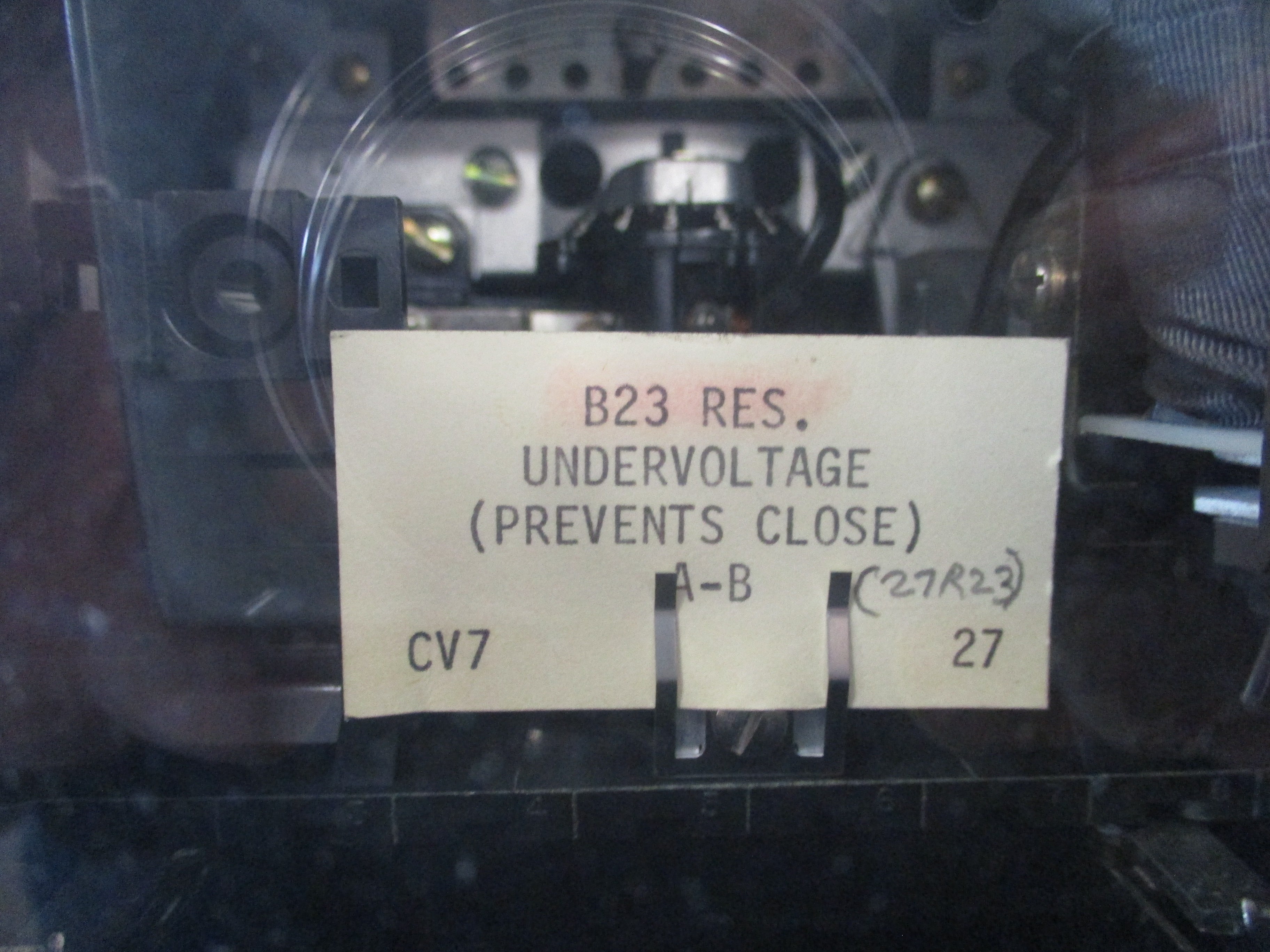 Westinghouse Undervoltage Relay CV-7 Used