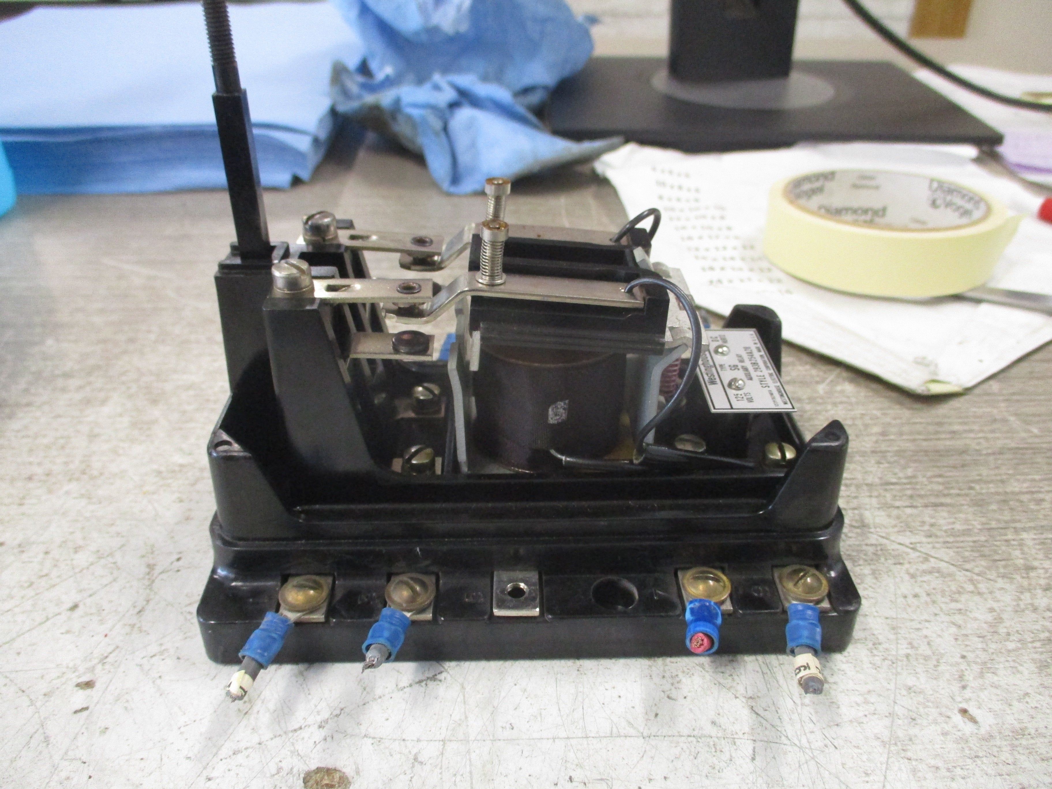 Westinghouse Type SG Auxiliary Relay 293B254A20 125VDC *No Cover screw*
