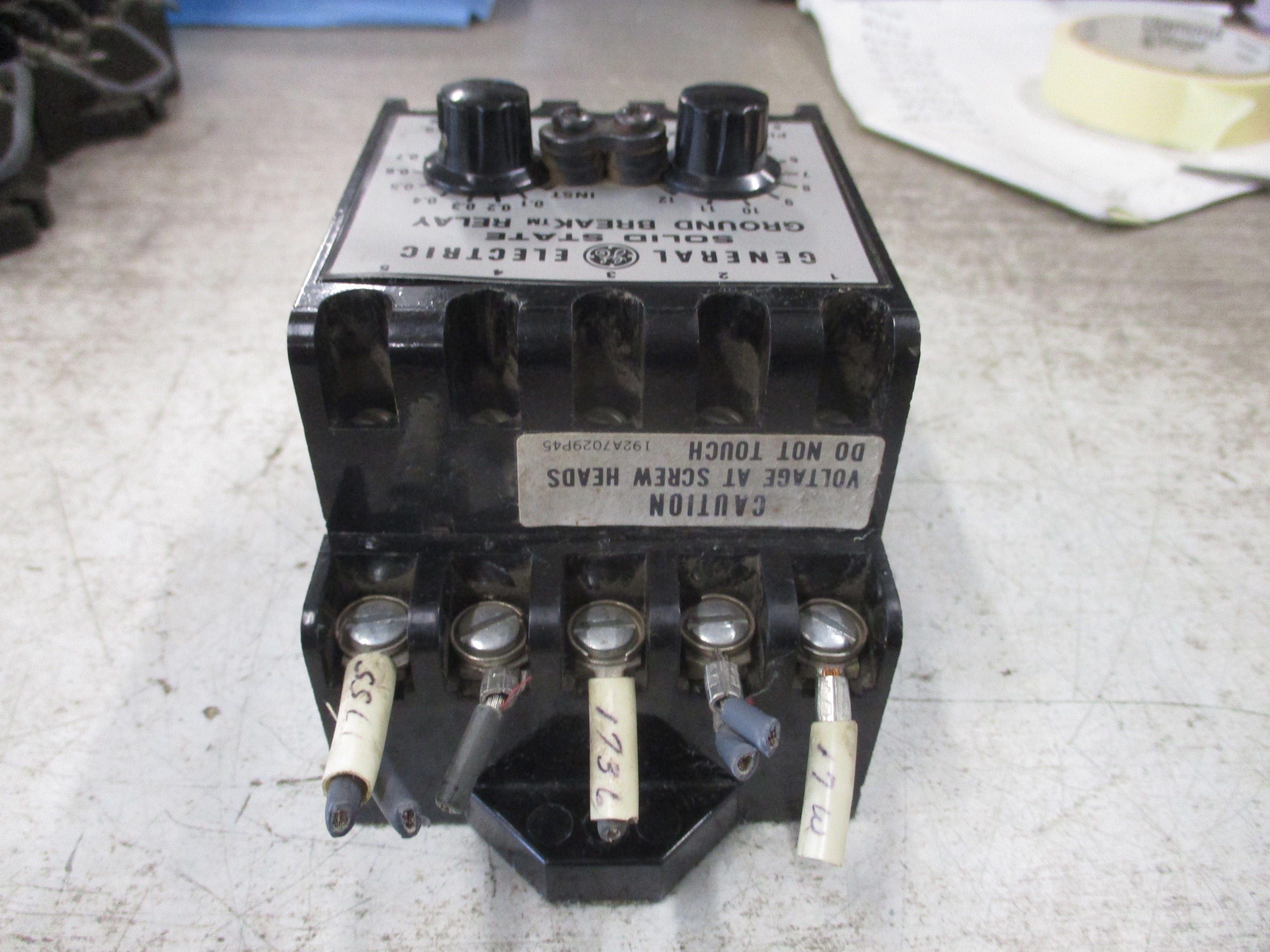 GE Solid State Ground Break Relay TGSR12Z Input: 120VAC 50-60Hz Or 125VDC