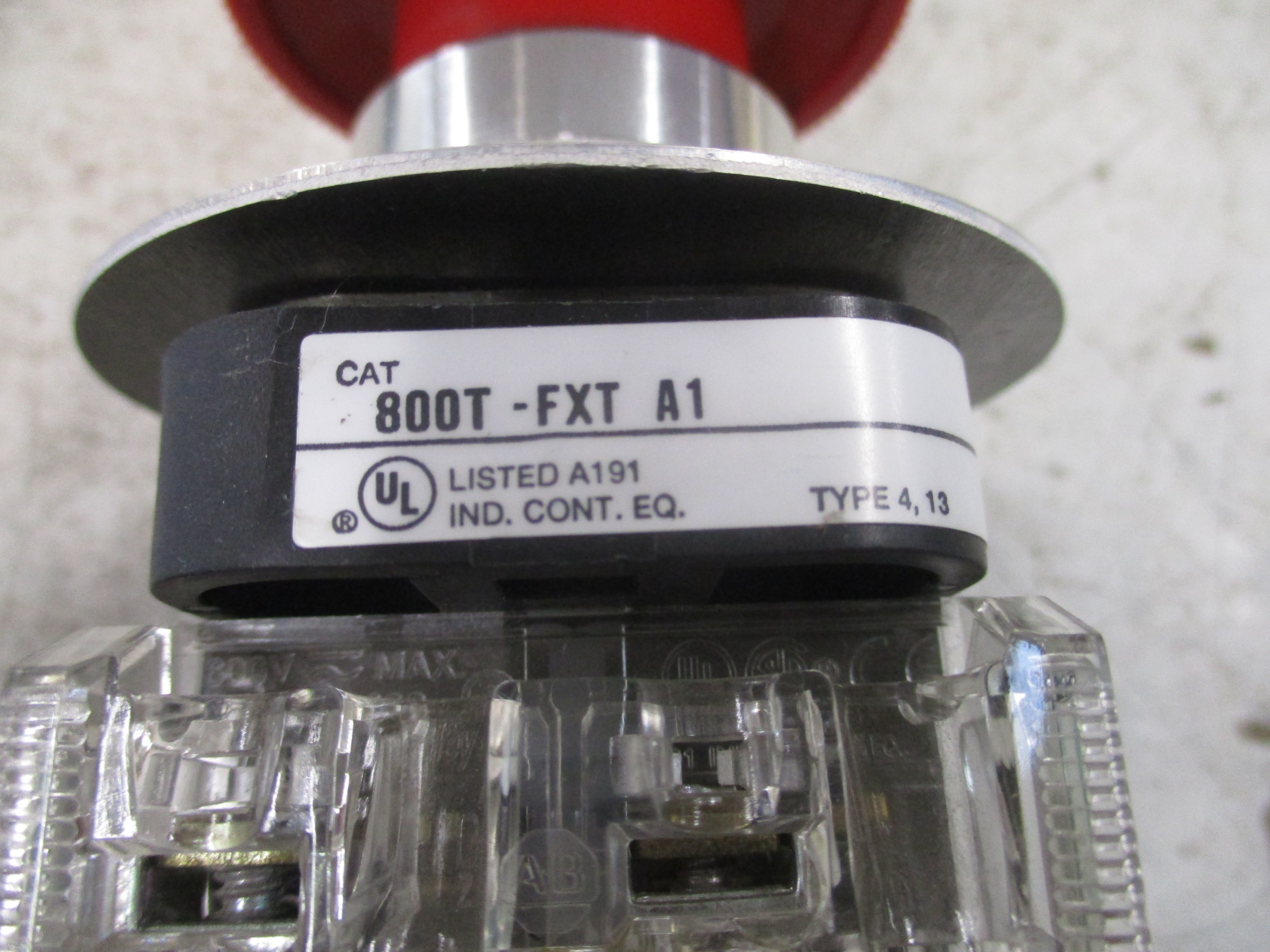 Allen-Bradley E-Stop Push Button 800T-FXT A1 Ser. T Used