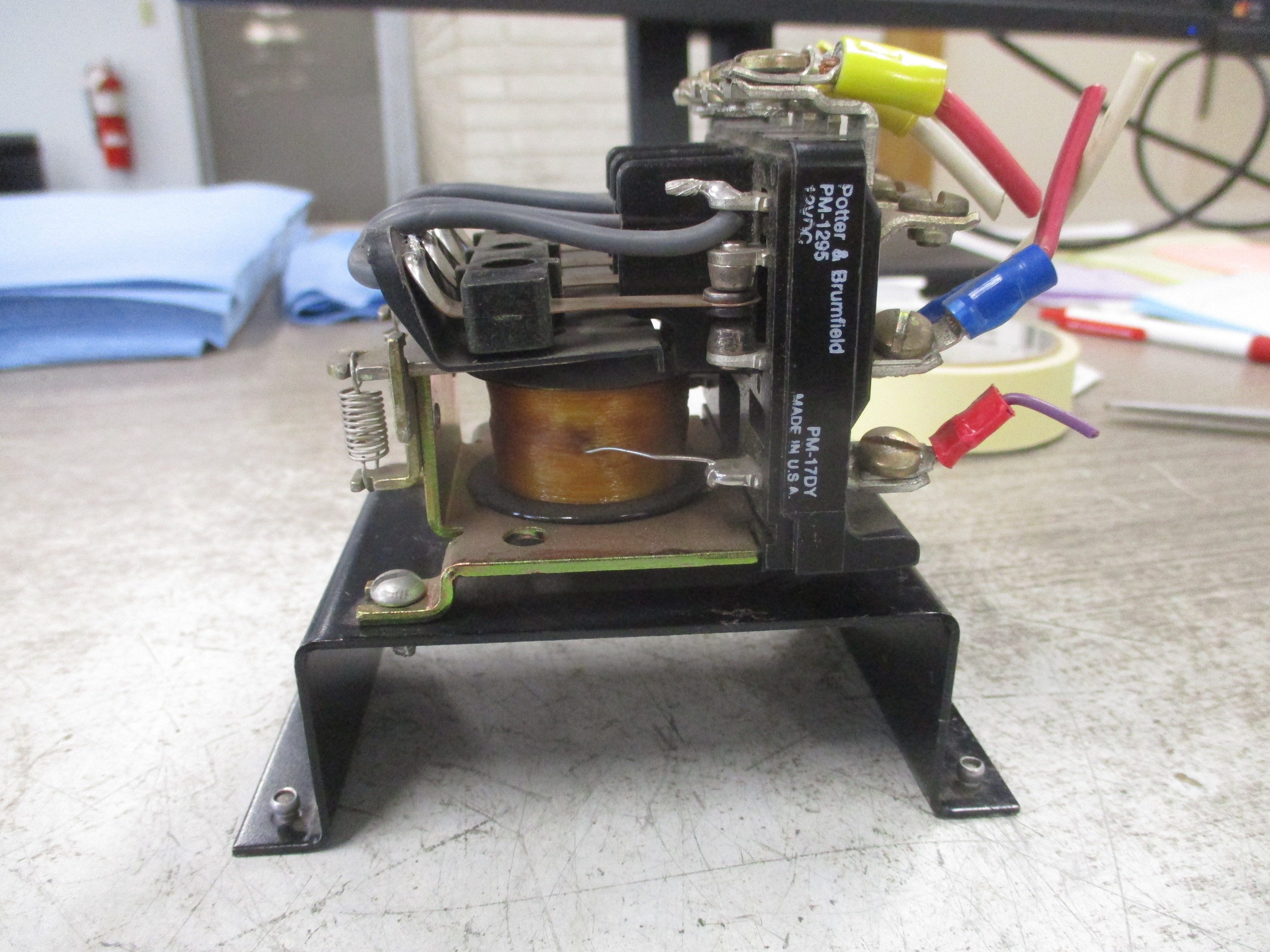 Potter & Brumfield Power Relay PM-1295/PM-17DY 12VDC Used